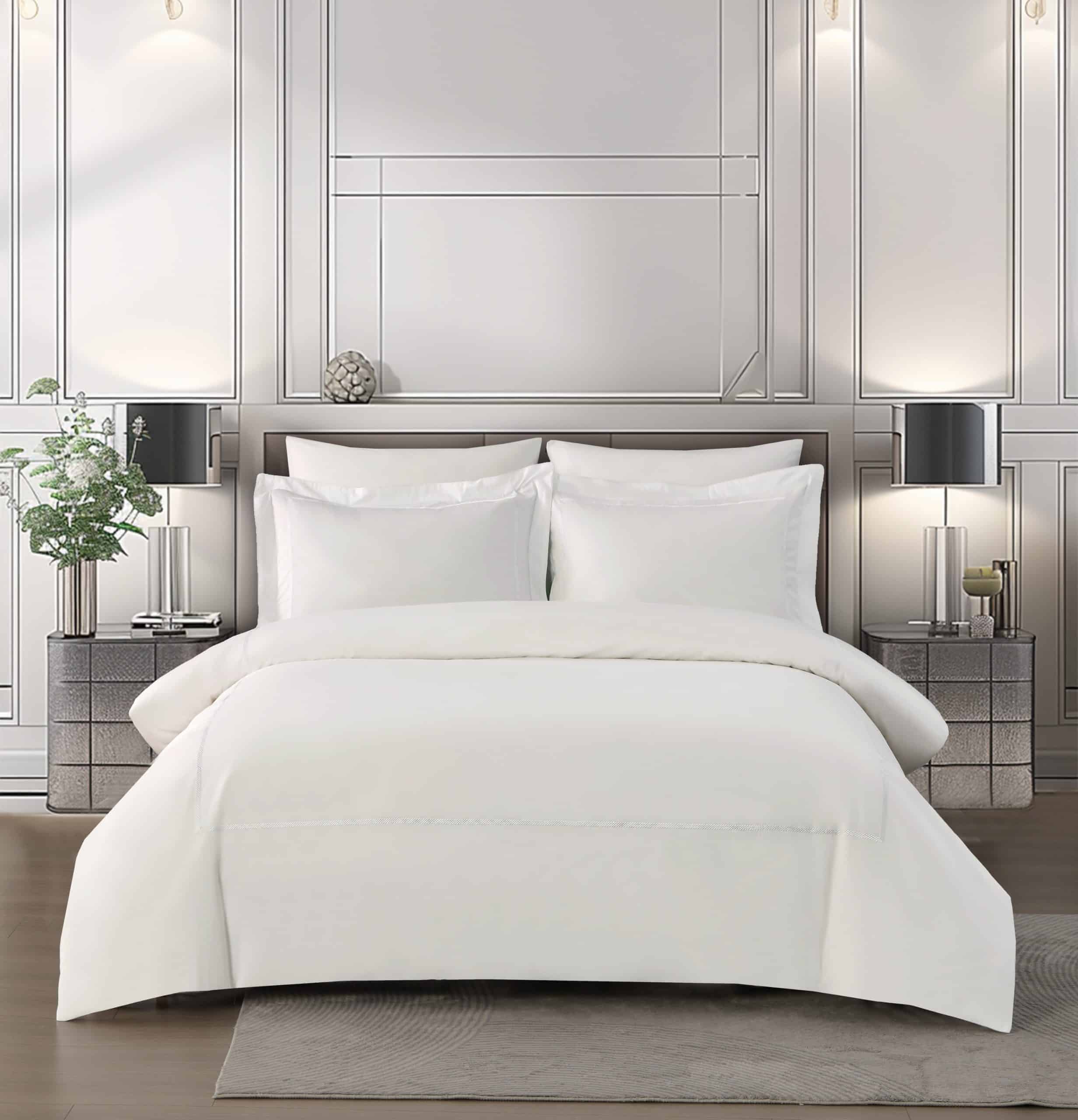 סט מצעים לבן דגם רויאלטי מאריוט סט מצעים לבן דגם רויאלטי מאריוט