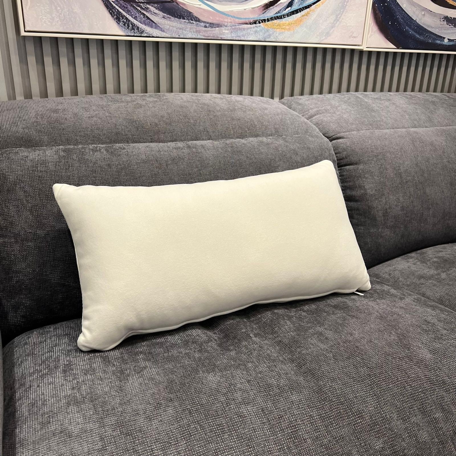 כרית מלבנית שמנת כרית מלבנית שמנת