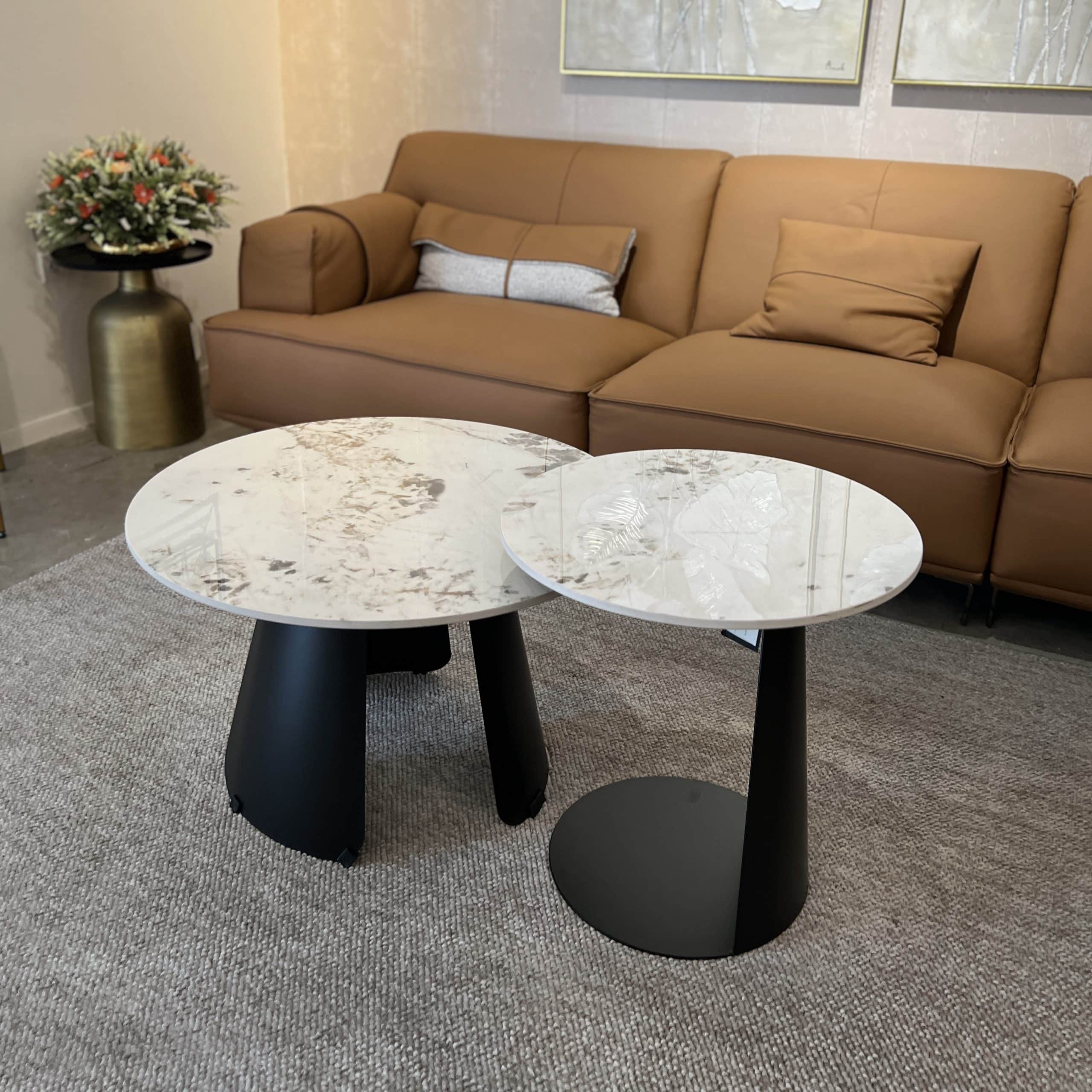 סט שולחנות סלון עם נשכן מרבל דגם סופיטל SALE! סט שולחנות סלון עם נשכן מרבל דגם סופיטל SALE!