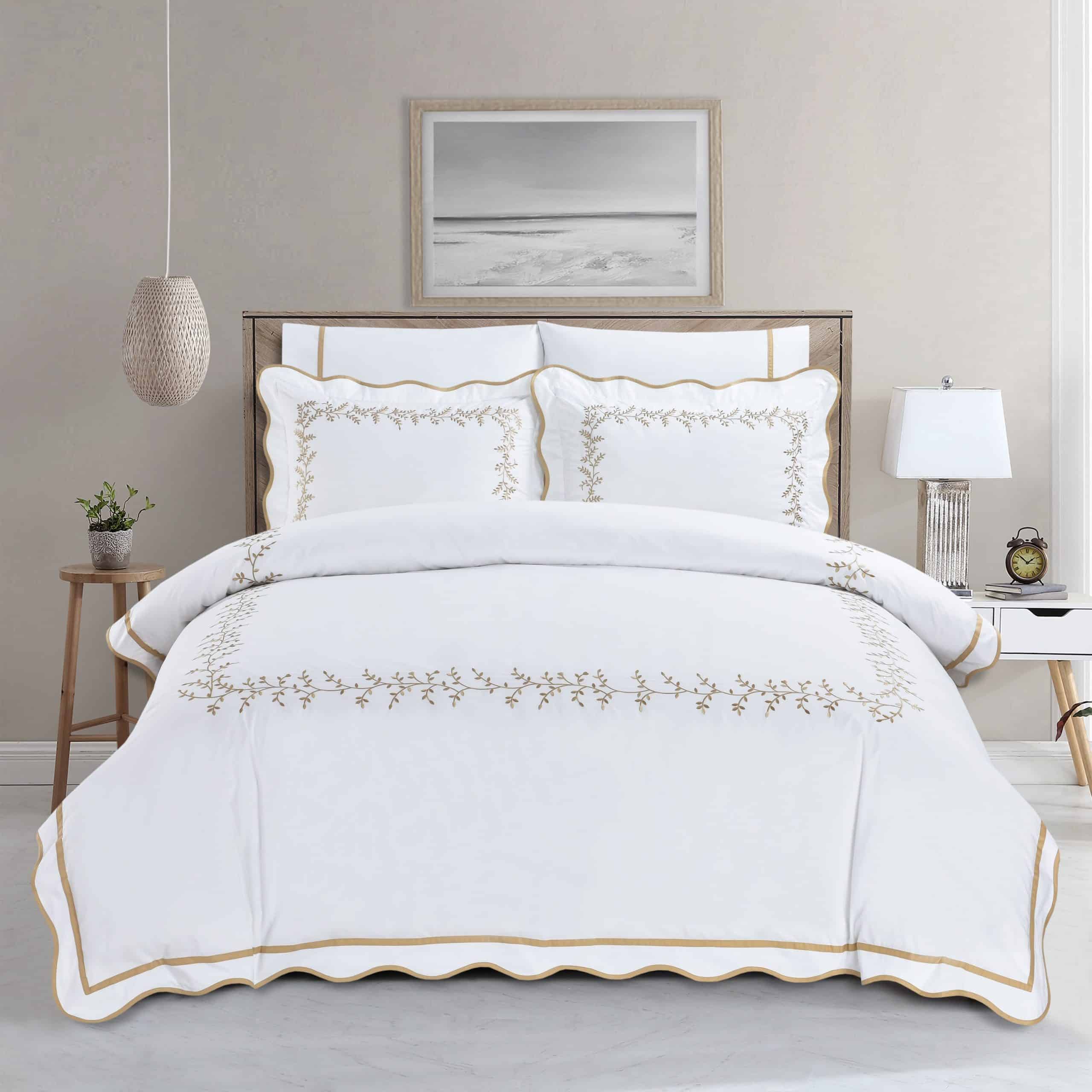 סט מצעים לבן וזהב דגם רויאלטי לאונרדו סט מצעים לבן וזהב דגם רויאלטי לאונרדו