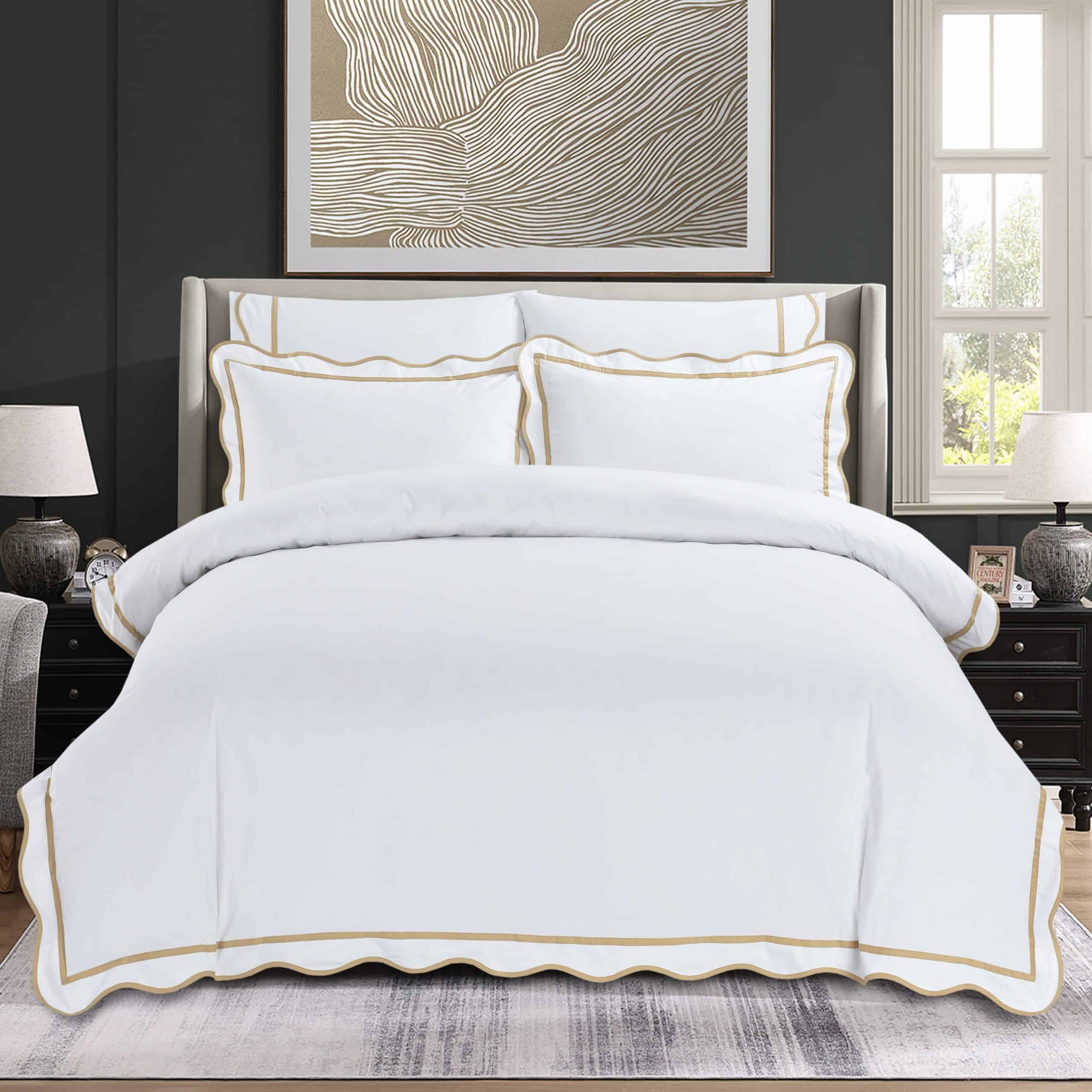 סט מצעים לבן וזהב דגם רויאלטי קלאסיק סט מצעים לבן וזהב דגם רויאלטי קלאסיק