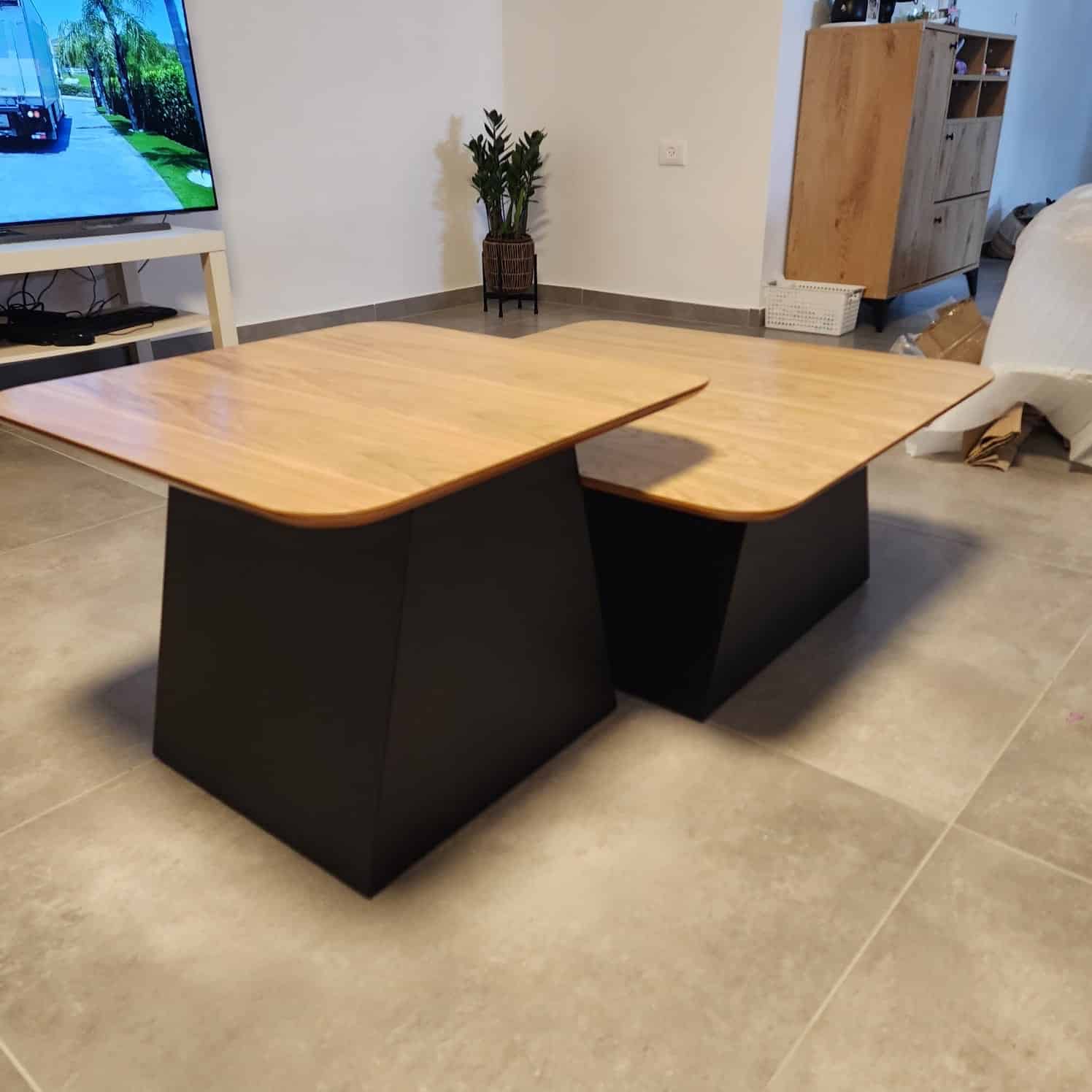 סט שולחנות סלון מרובעים דגם ויולה | בעיצוב אישי