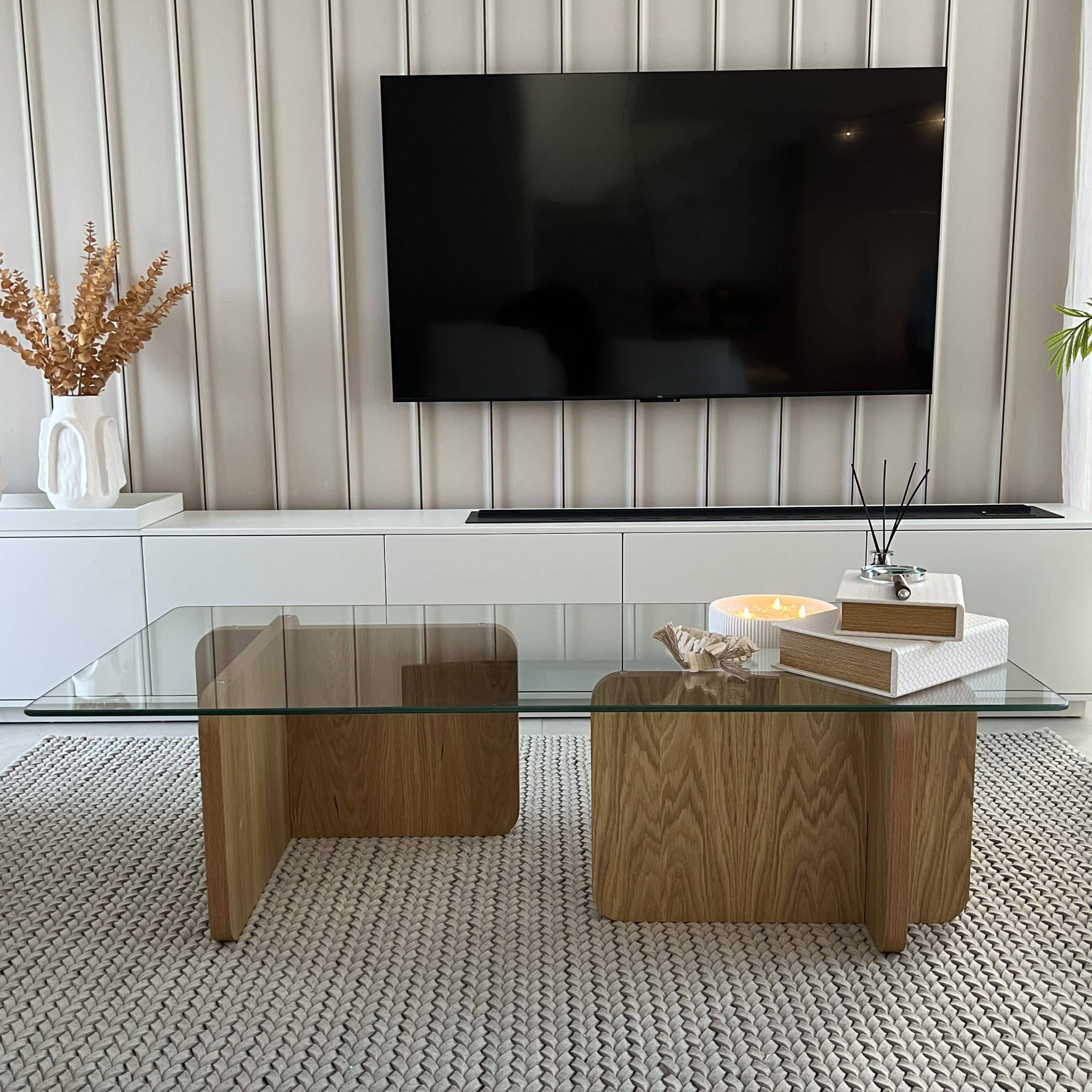 שולחן סלון יוקרתי זכוכית ועץ דגם מואנה | בעיצוב אישי שולחן סלון יוקרתי זכוכית ועץ דגם מואנה | בעיצוב אישי