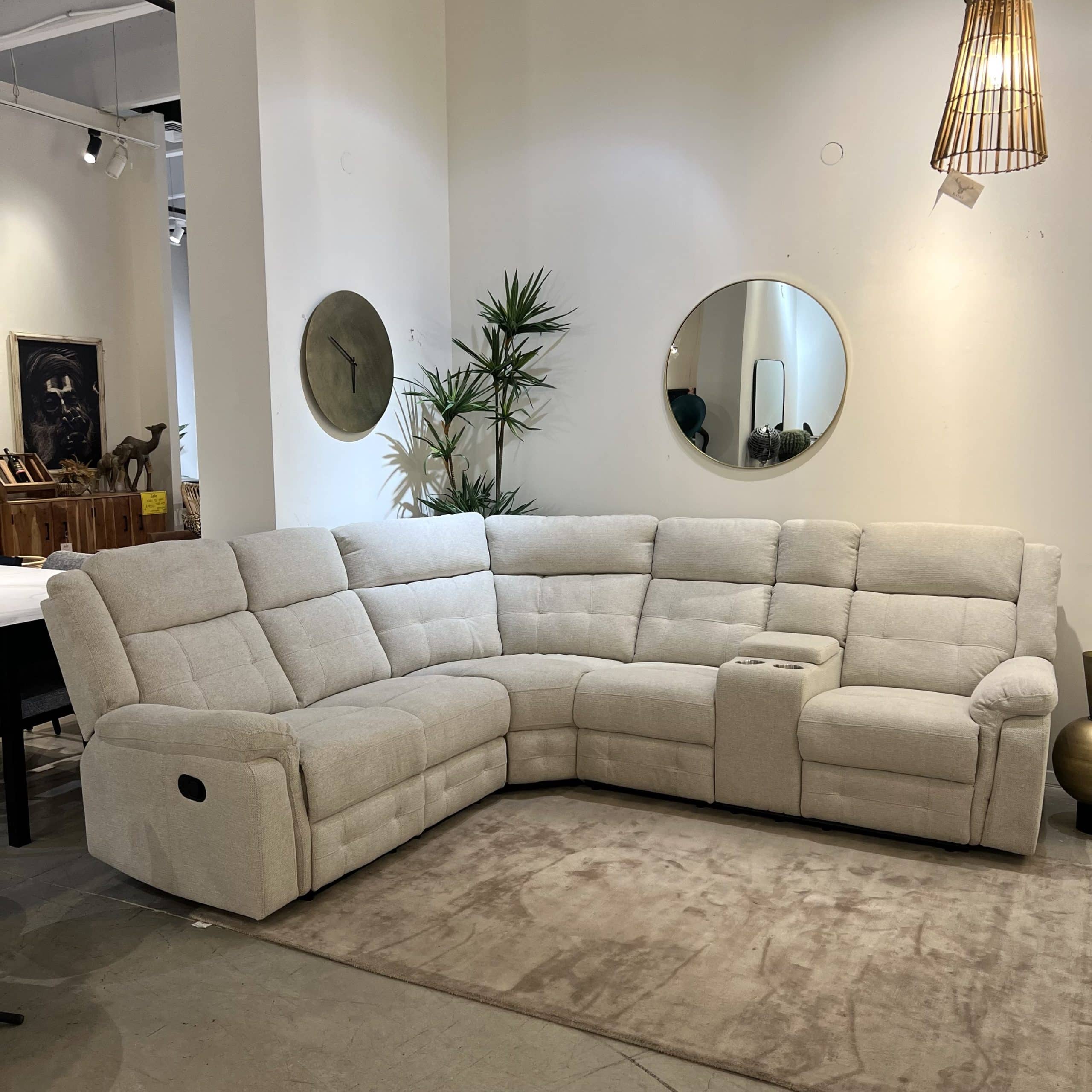 ספה פינתית ריקליינר שמאל אבן דגם טרי ספה פינתית ריקליינר שמאל אבן דגם טרי