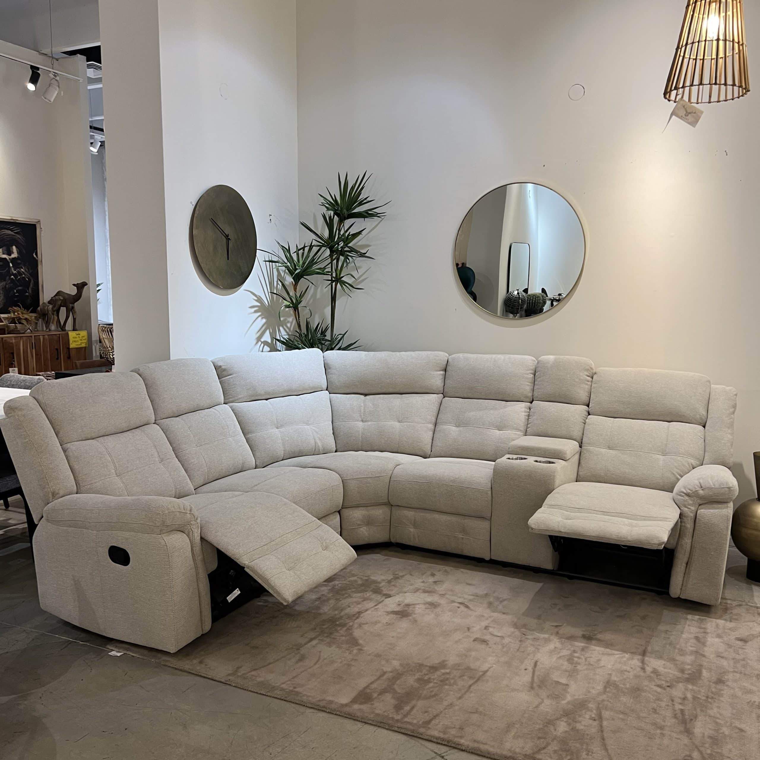 ספה פינתית ריקליינר שמאל אבן דגם טרי ספה פינתית ריקליינר שמאל אבן דגם טרי