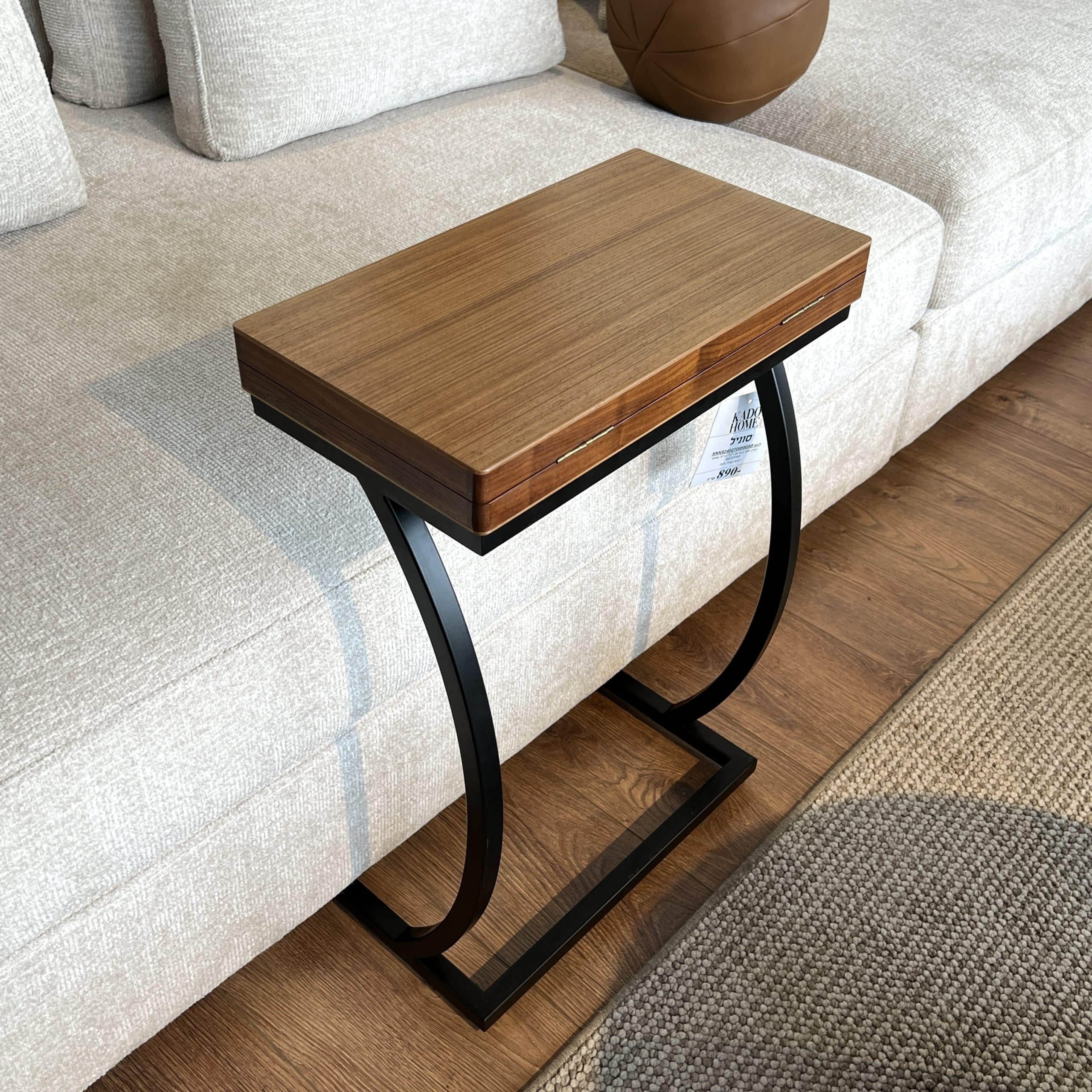 נשכן שש בש + כלים עץ רגל ברזל שחור דגם סוניל - אחרון במלאי! נשכן שש בש + כלים עץ רגל ברזל שחור דגם סוניל - אחרון במלאי!