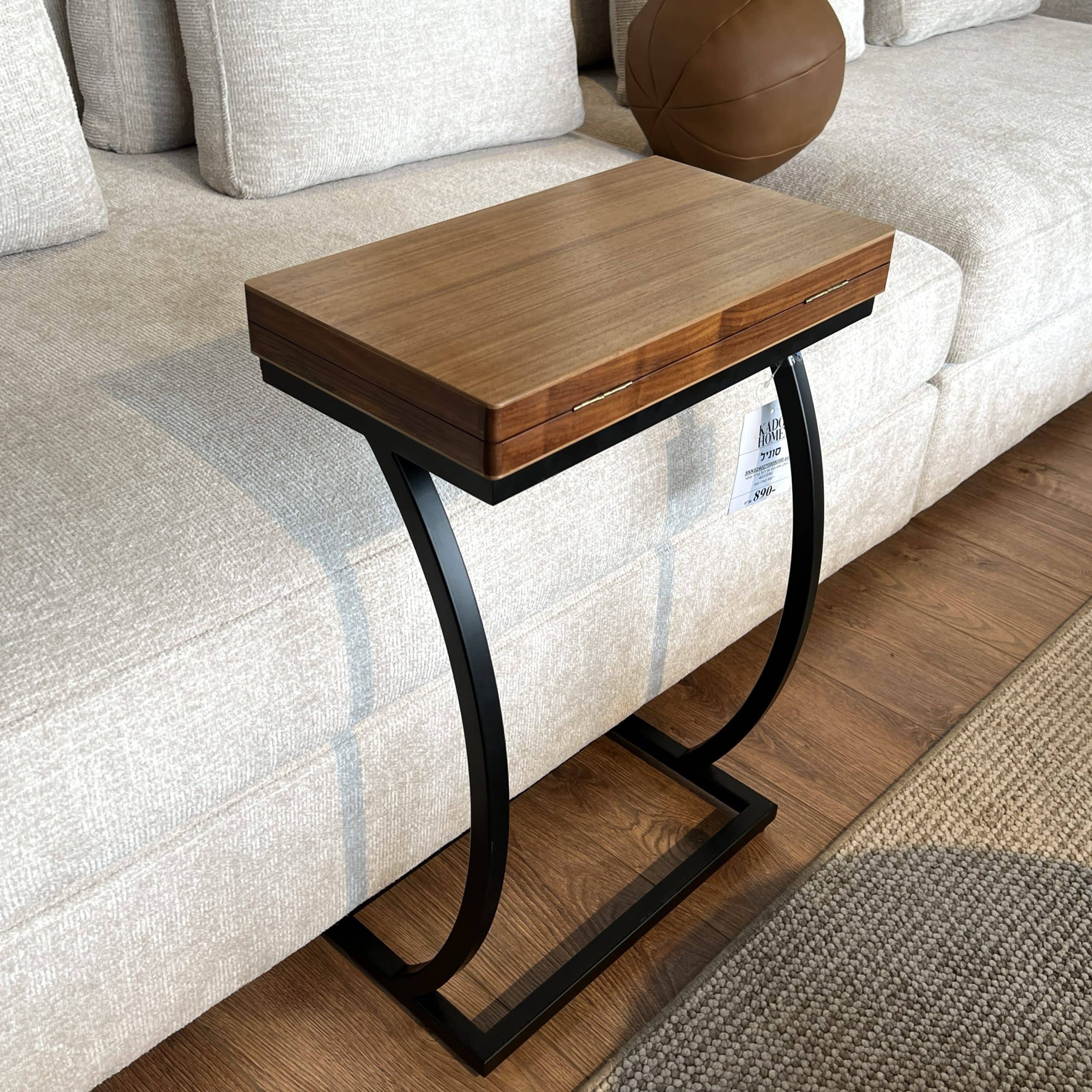 נשכן שש בש + כלים עץ רגל ברזל שחור דגם סוניל - אחרון במלאי! נשכן שש בש + כלים עץ רגל ברזל שחור דגם סוניל - אחרון במלאי!