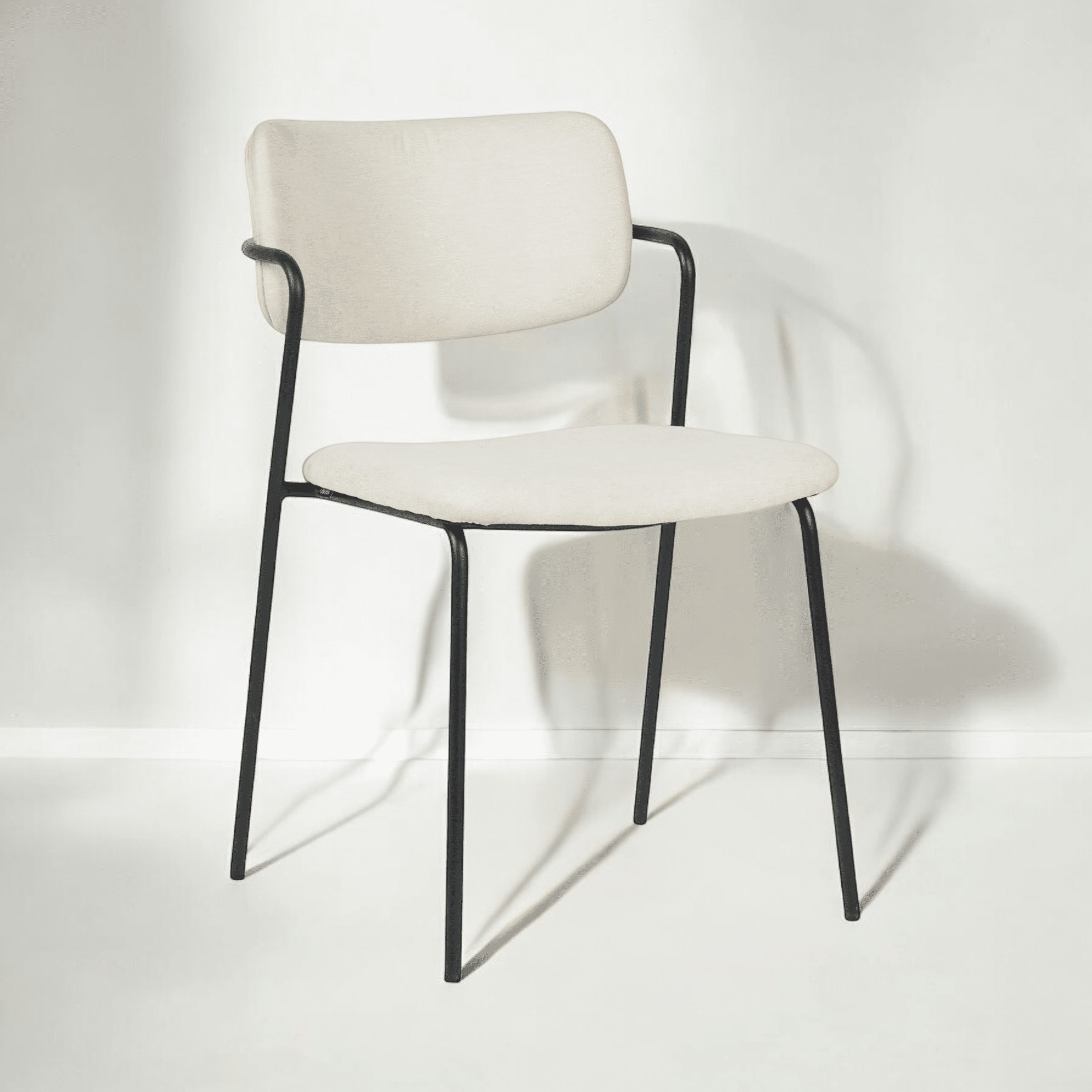 כיסא דגם לוסיאן בד אריג שמנת - SALE כיסא דגם לוסיאן בד אריג שמנת - SALE