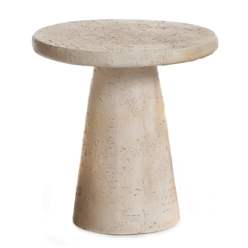 שולחן צד עגול טרוונטין על רגל דגם נוקס שולחן צד עגול טרוונטין על רגל דגם נוקס