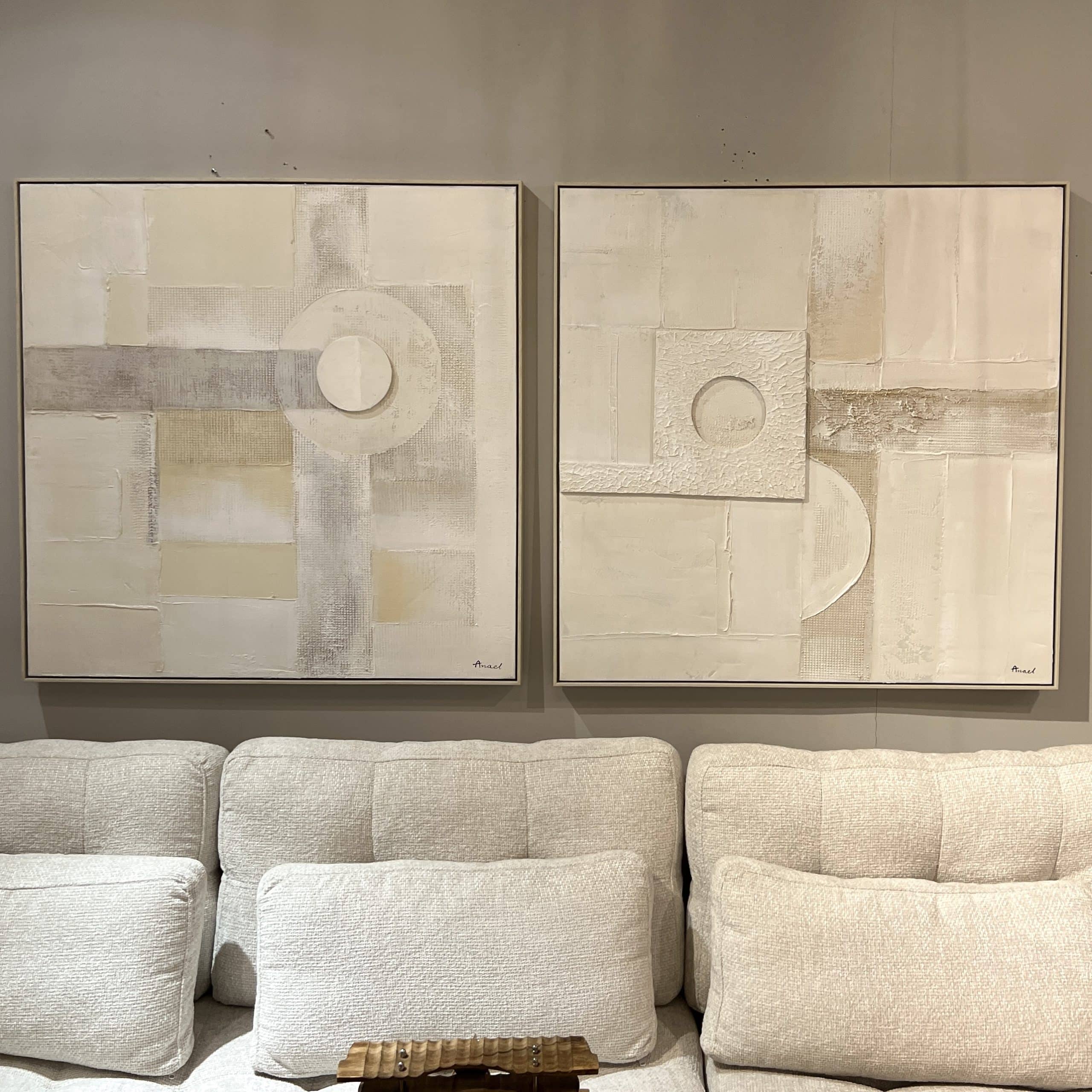 תמונה בעבודת יד גוונים עדינים דגם אנאל