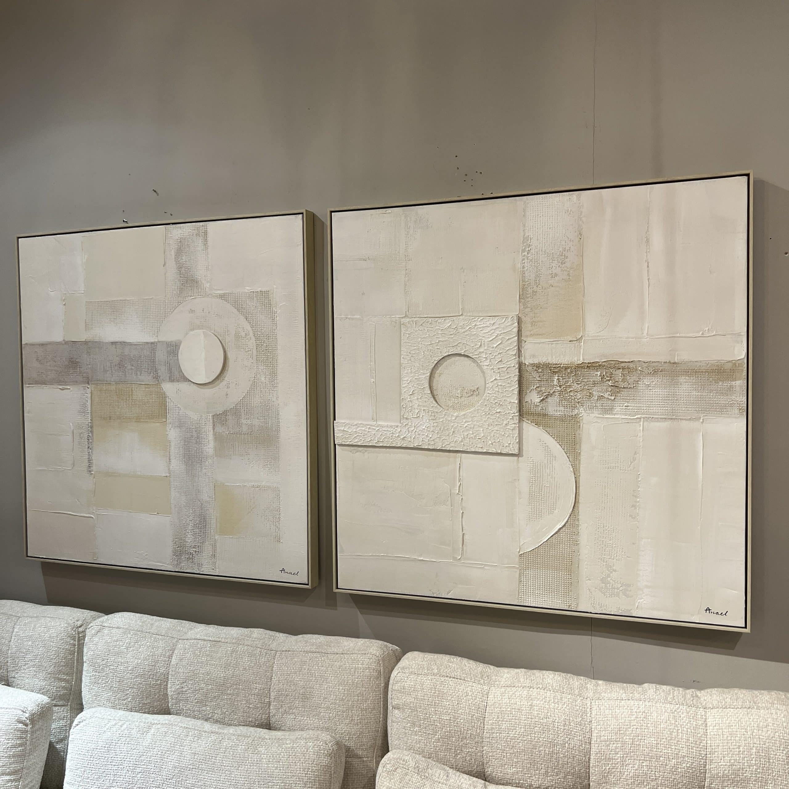 תמונה בעבודת יד גוונים עדינים דגם אנאל