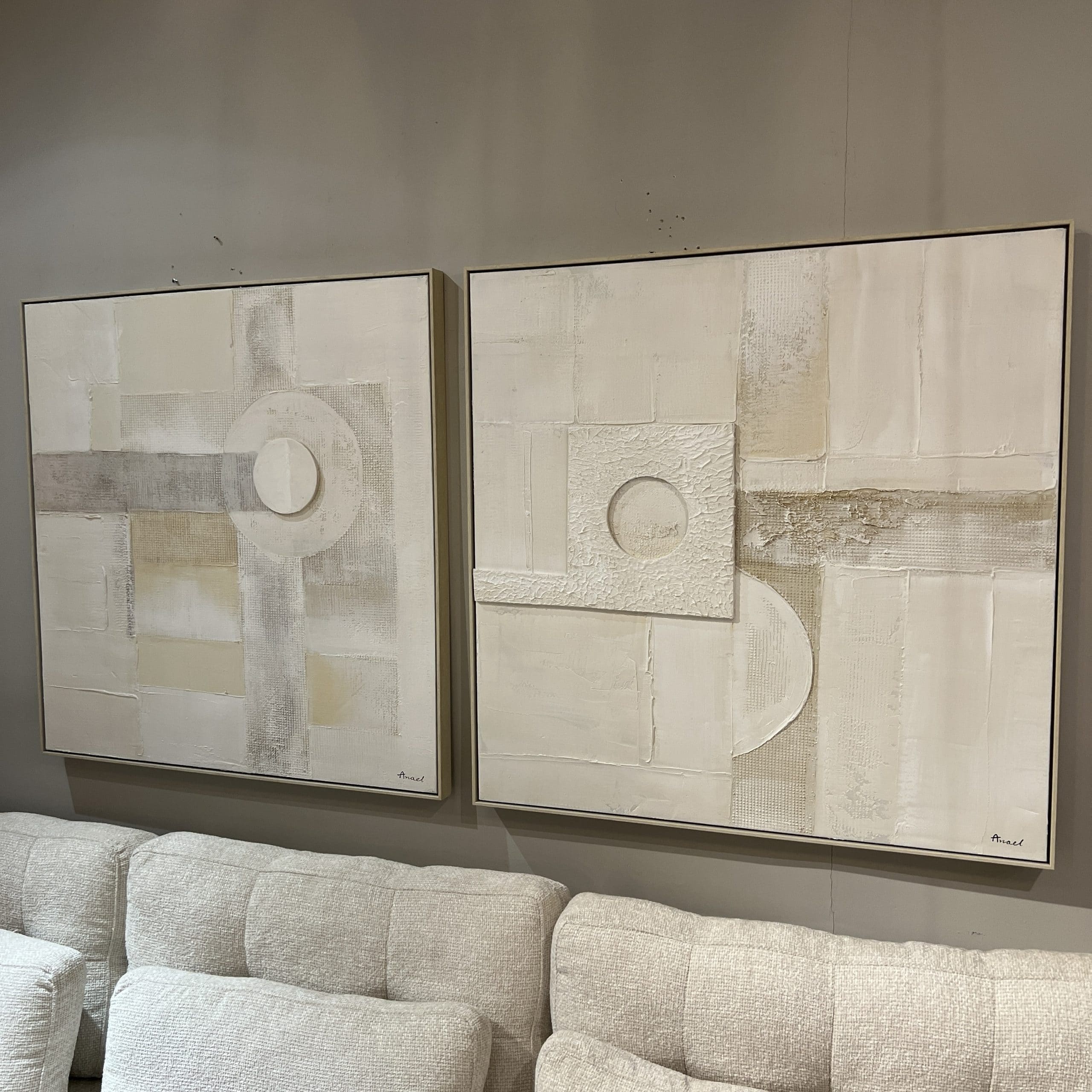 תמונה בעבודת יד גוונים עדינים דגם אנאל