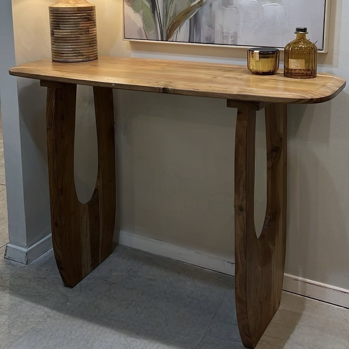 קונסולה עץ שיטה דגם שאנטי