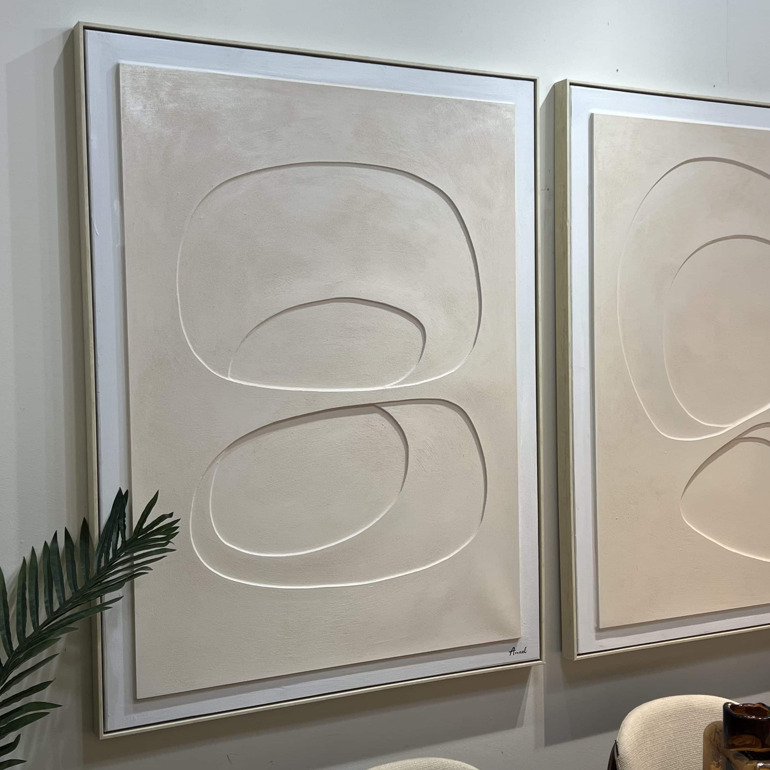 תמונה מעוצבת בעבודת יד דגם אנאל גוון חמאה יוקרתי תמונה מעוצבת בעבודת יד דגם אנאל גוון חמאה יוקרתי