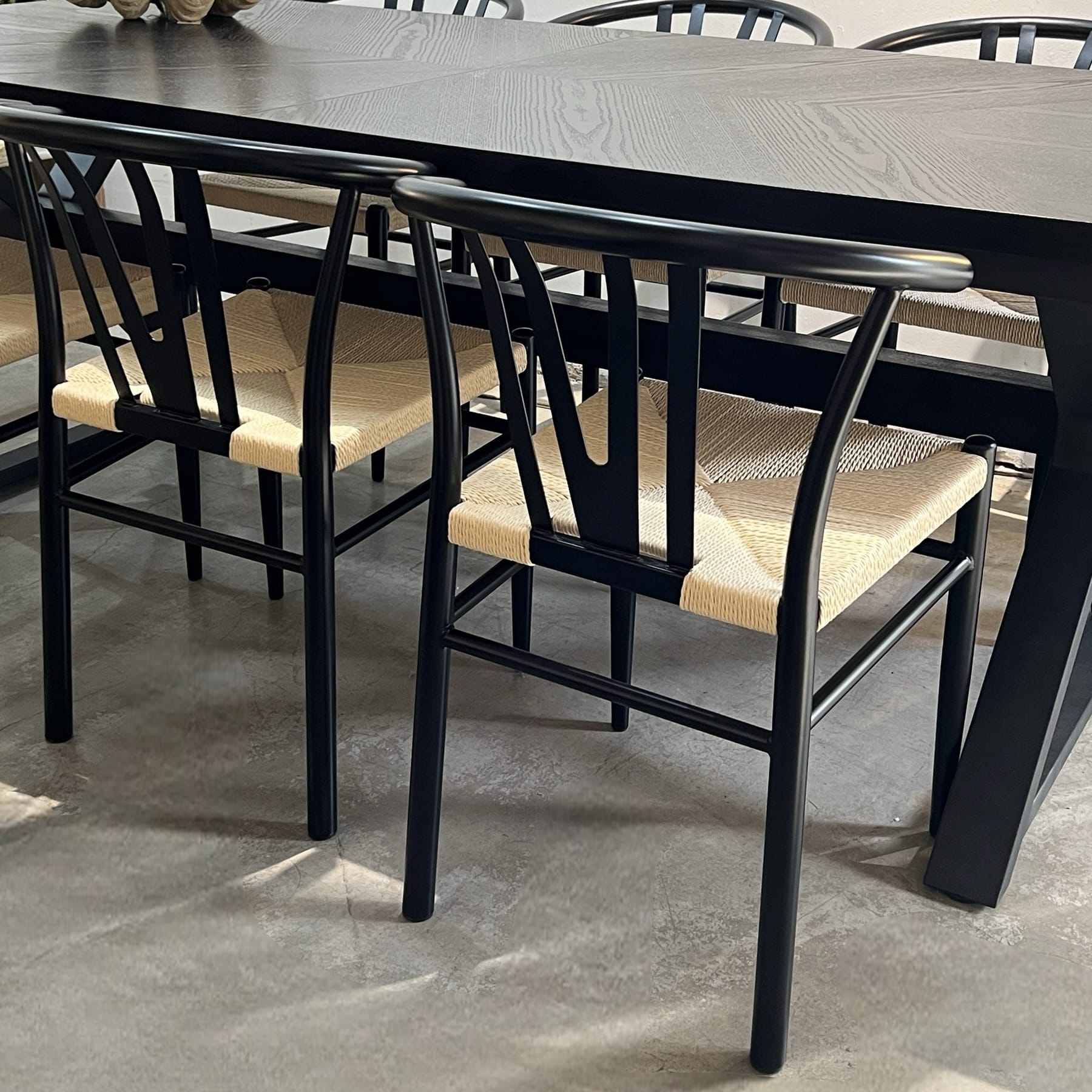 כסא דבון מושב טבעי רגל ברזל שחורה דגם גרייס - sale אחרונים!! כסא דבון מושב טבעי רגל ברזל שחורה דגם גרייס - sale אחרונים!!