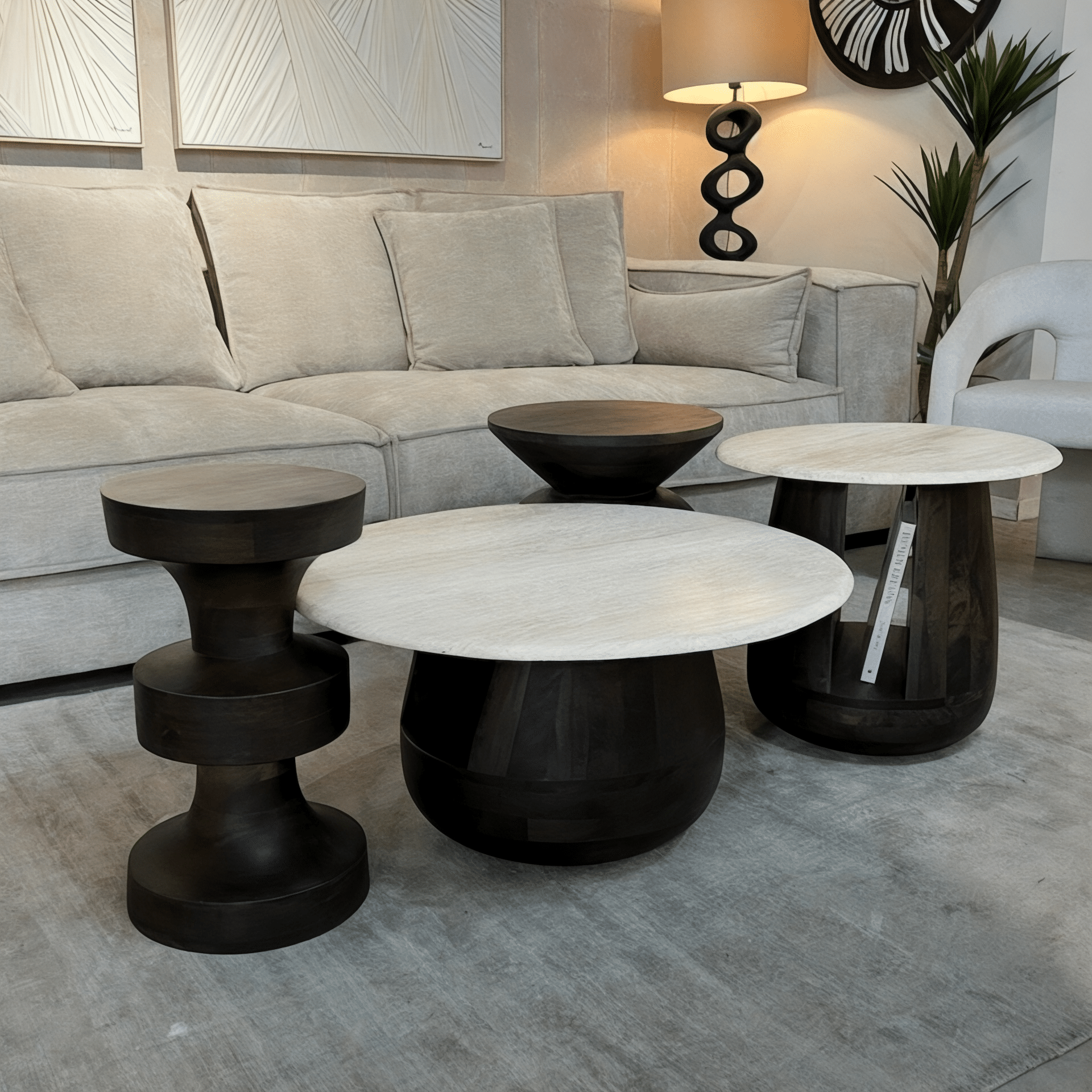 שולחן צד מנגו סטול דיזיין צר דגם שאנטי