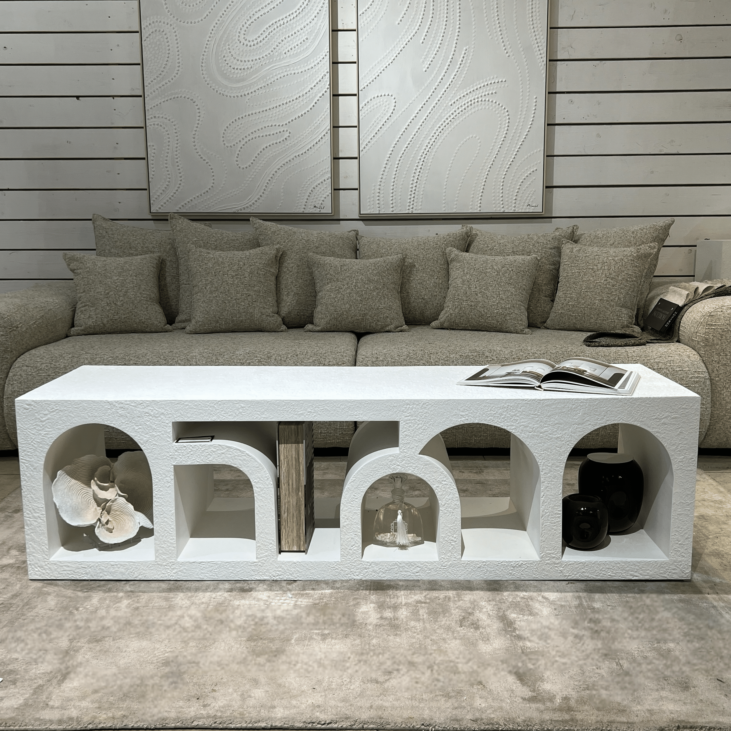 שולחן סלון / מזנון סהרה בטון חלול דגם שאנטי