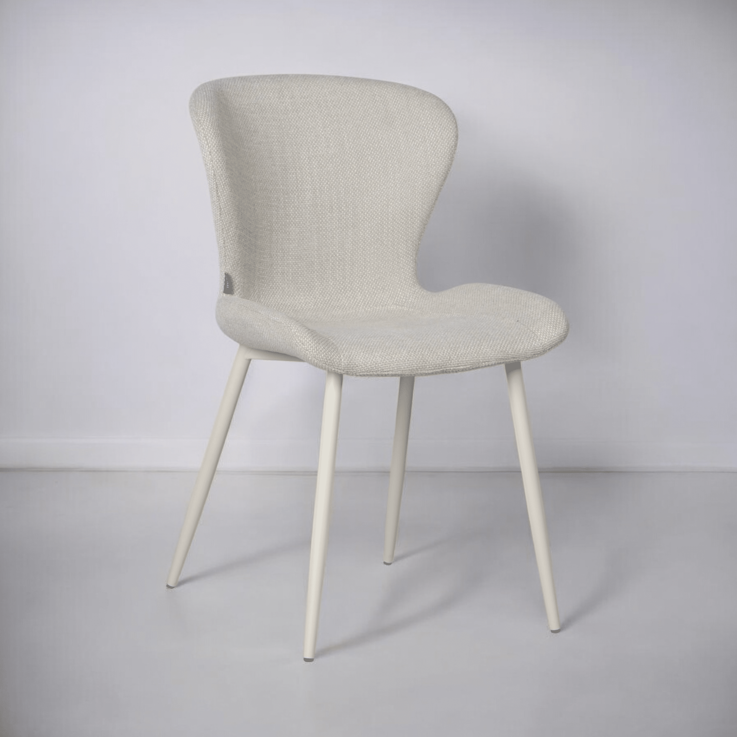 כסא טיפאני אריג שמנת רגל שמנת דגם קליי