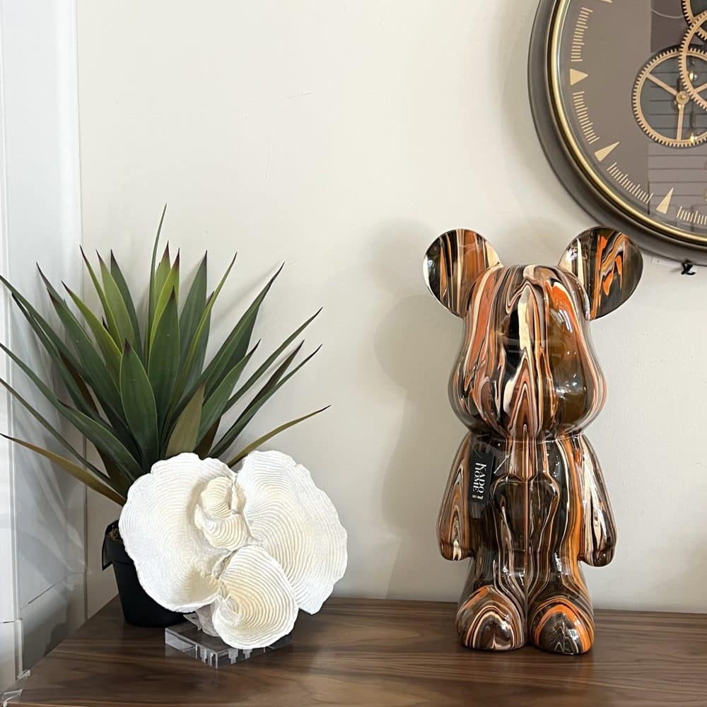 img_0551 פסל דובי צבעוני עציץ ואקססוריז- הומסטיילינג