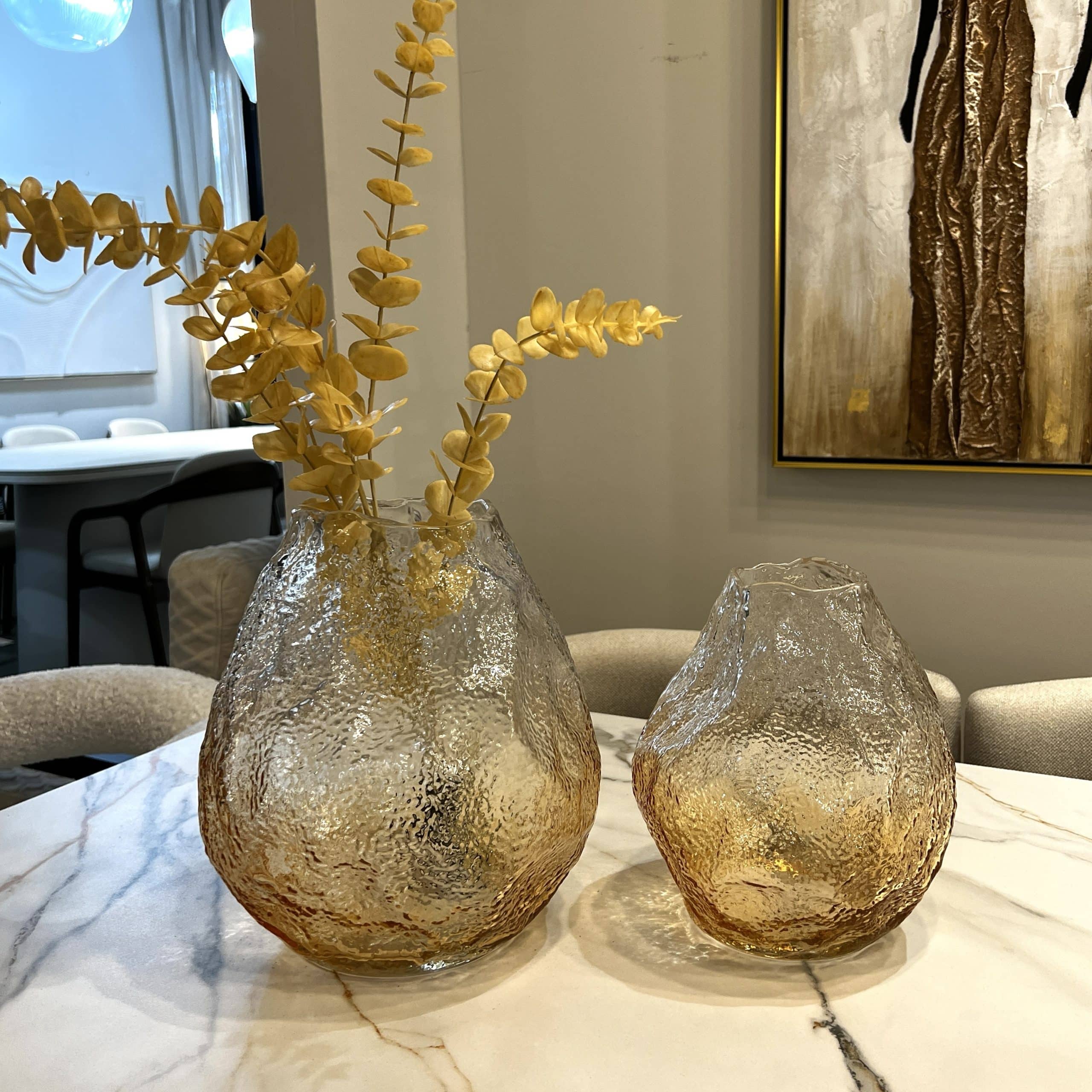 כד זכוכית אמבר אומברה מעוצב דגם איקו כד זכוכית אמבר אומברה מעוצב דגם איקו