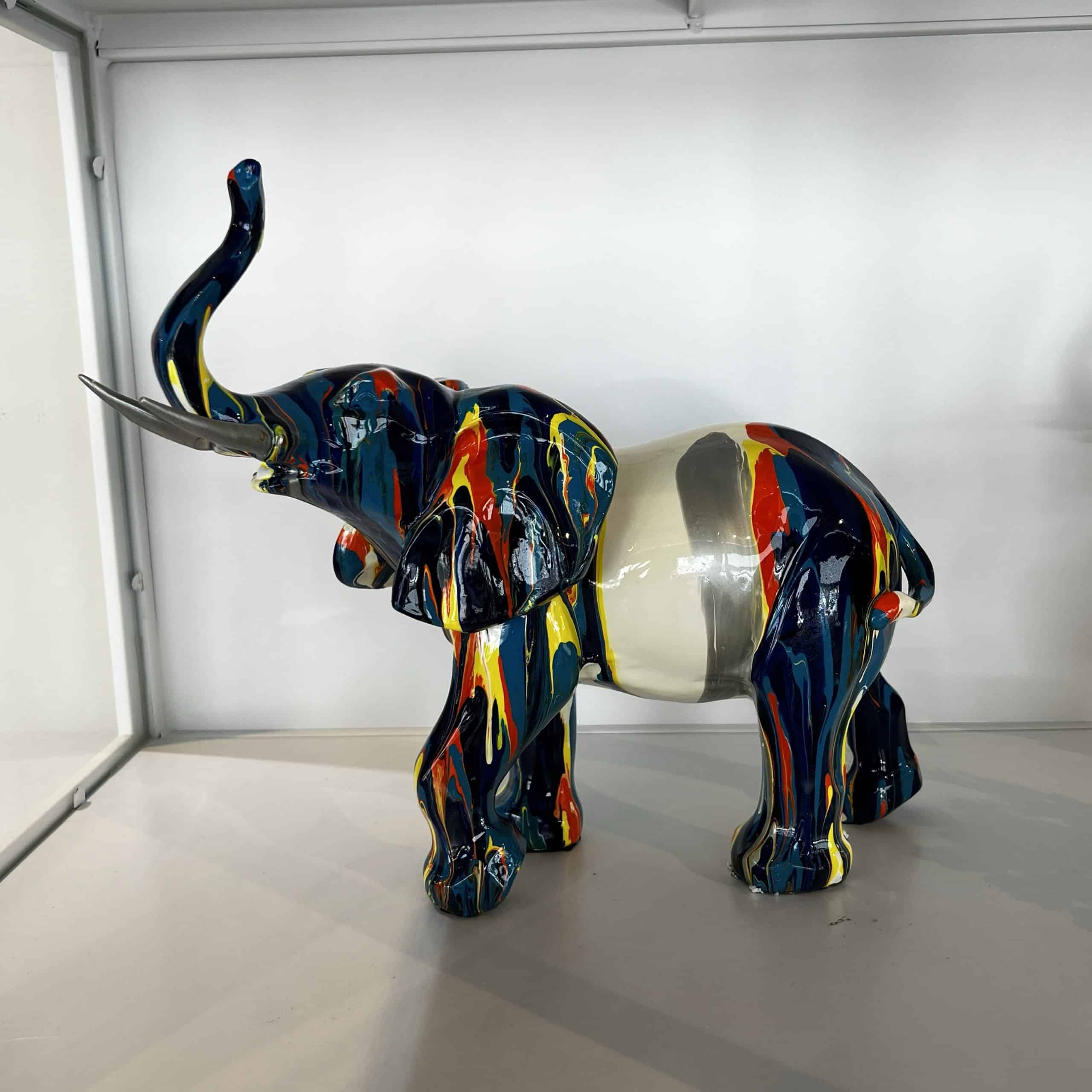 פסל פיל חדק מורם צבעוני – קולקציית איקו מבית קאדו הום פסל פיל חדק מורם צבעוני – קולקציית איקו מבית קאדו הום