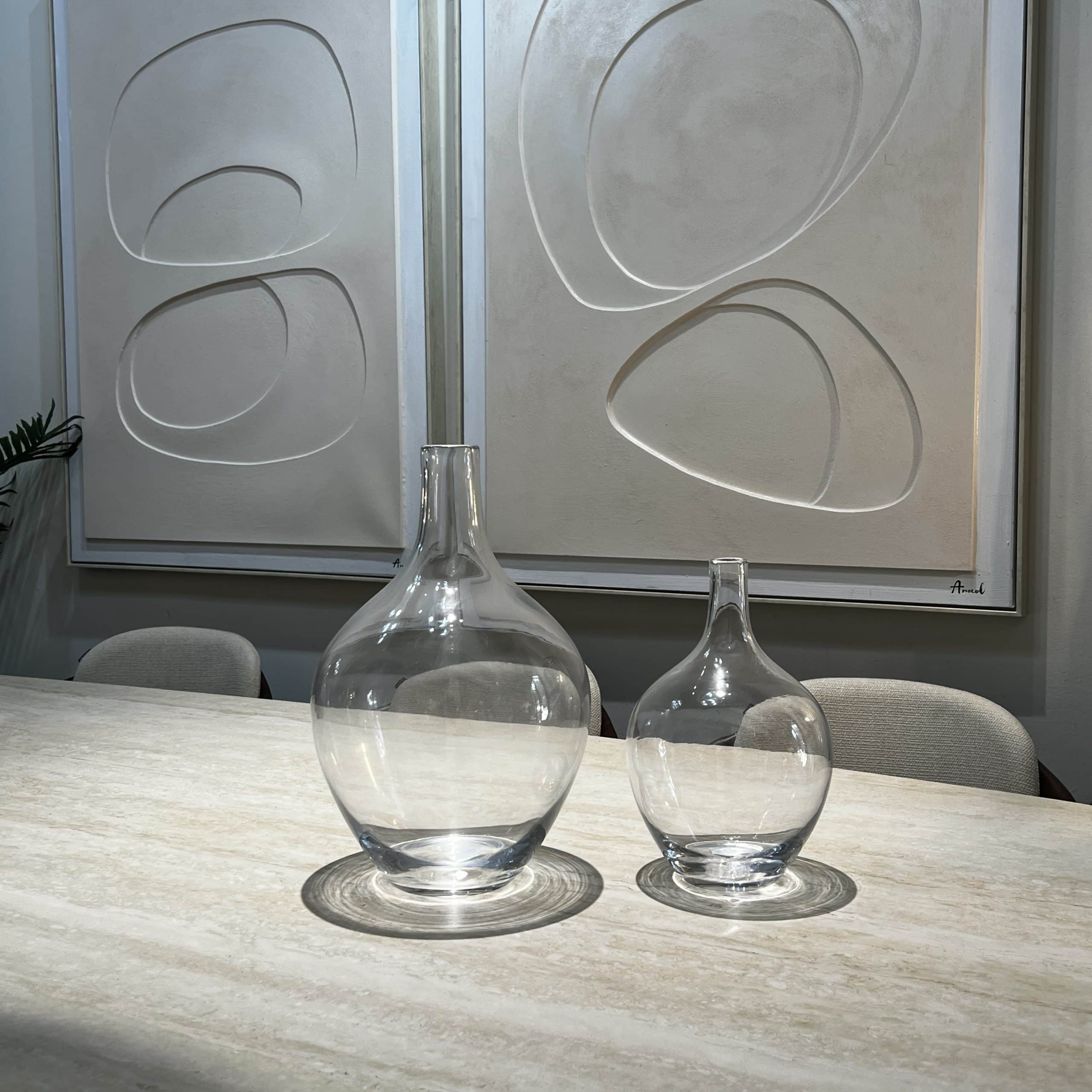 כד זכוכית רחב פיה צרה דגם איקו כד זכוכית רחב פיה צרה דגם איקו