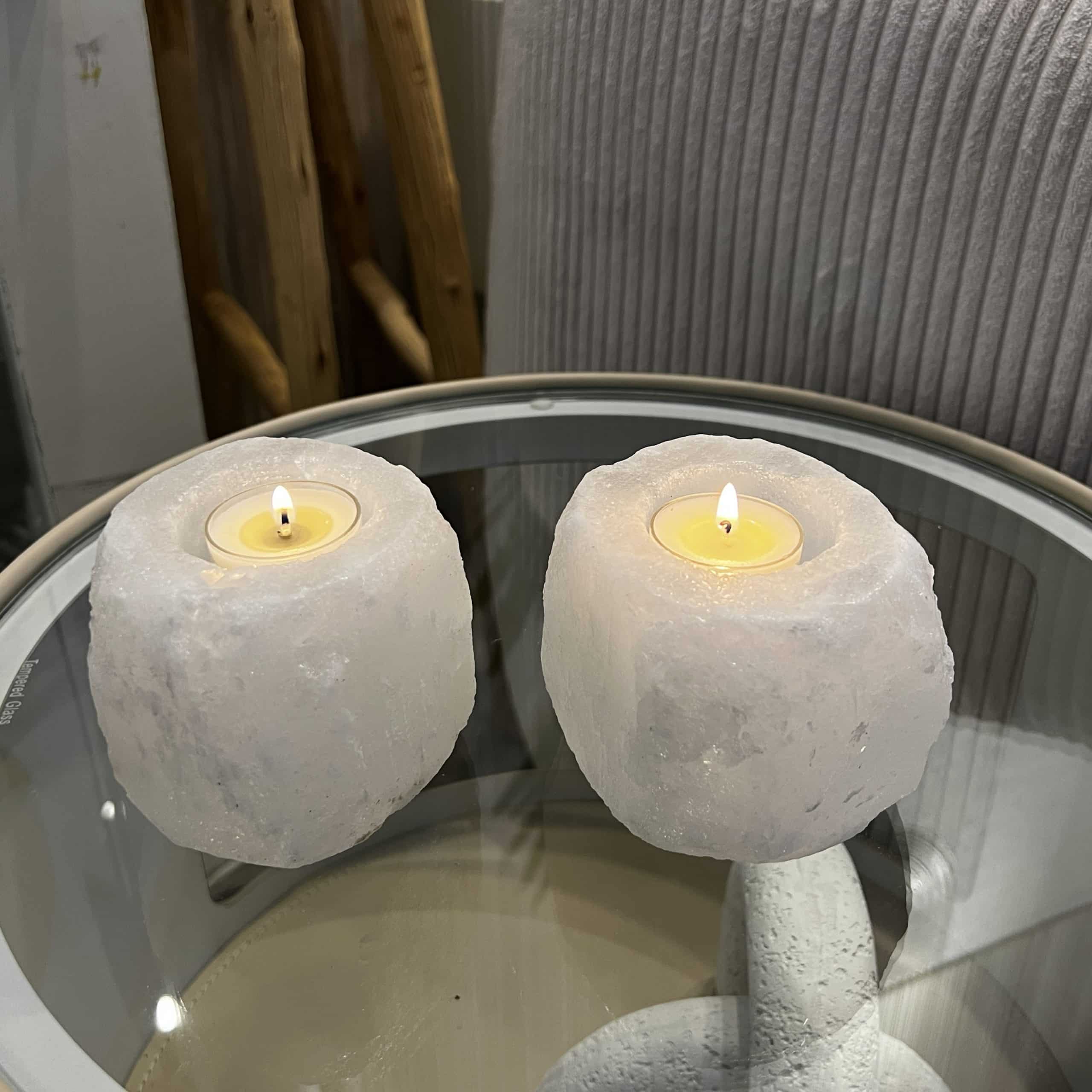 פמוט אבן מלח קטנה דגם איקו פמוט אבן מלח קטנה דגם איקו