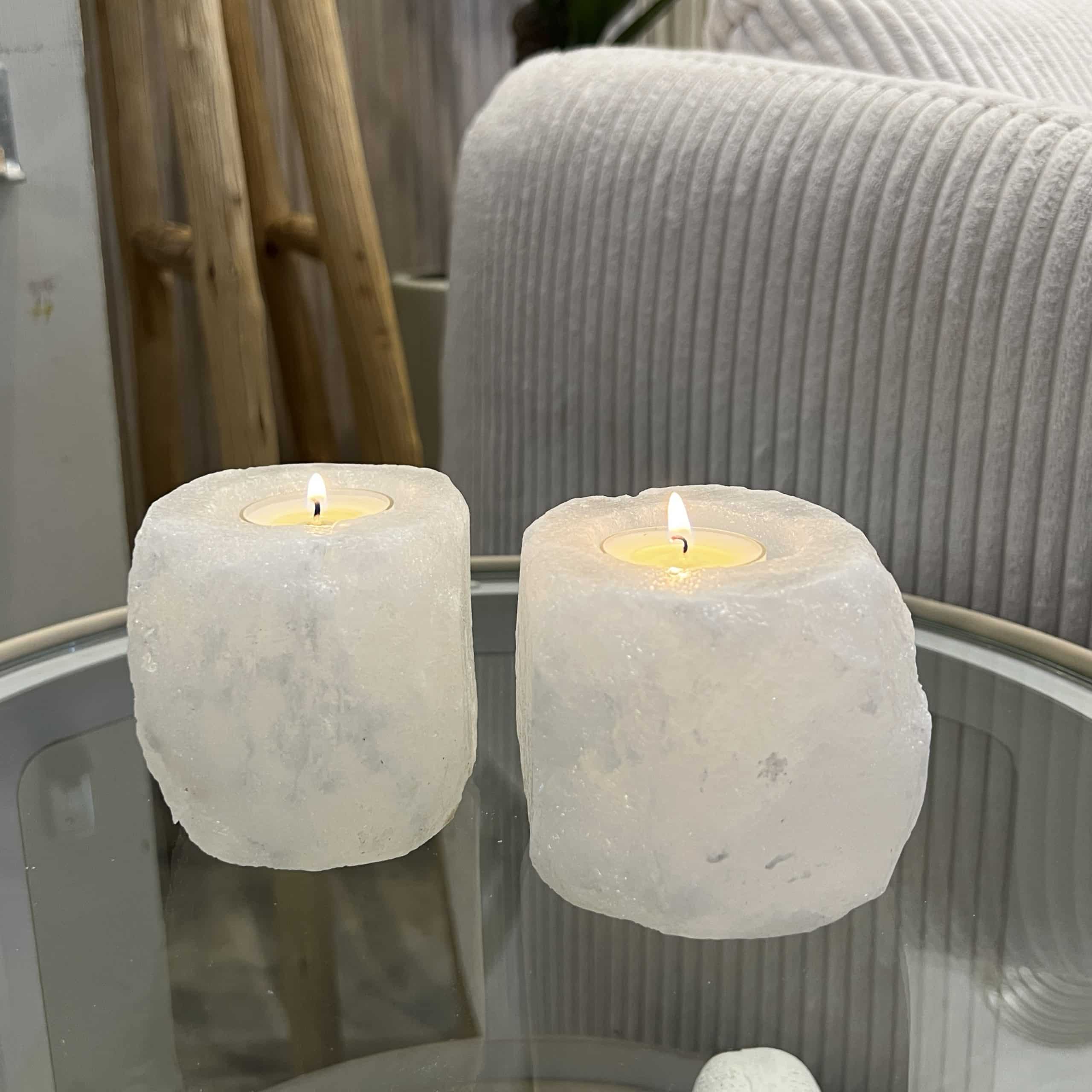 פמוט אבן מלח קטנה דגם איקו פמוט אבן מלח קטנה דגם איקו