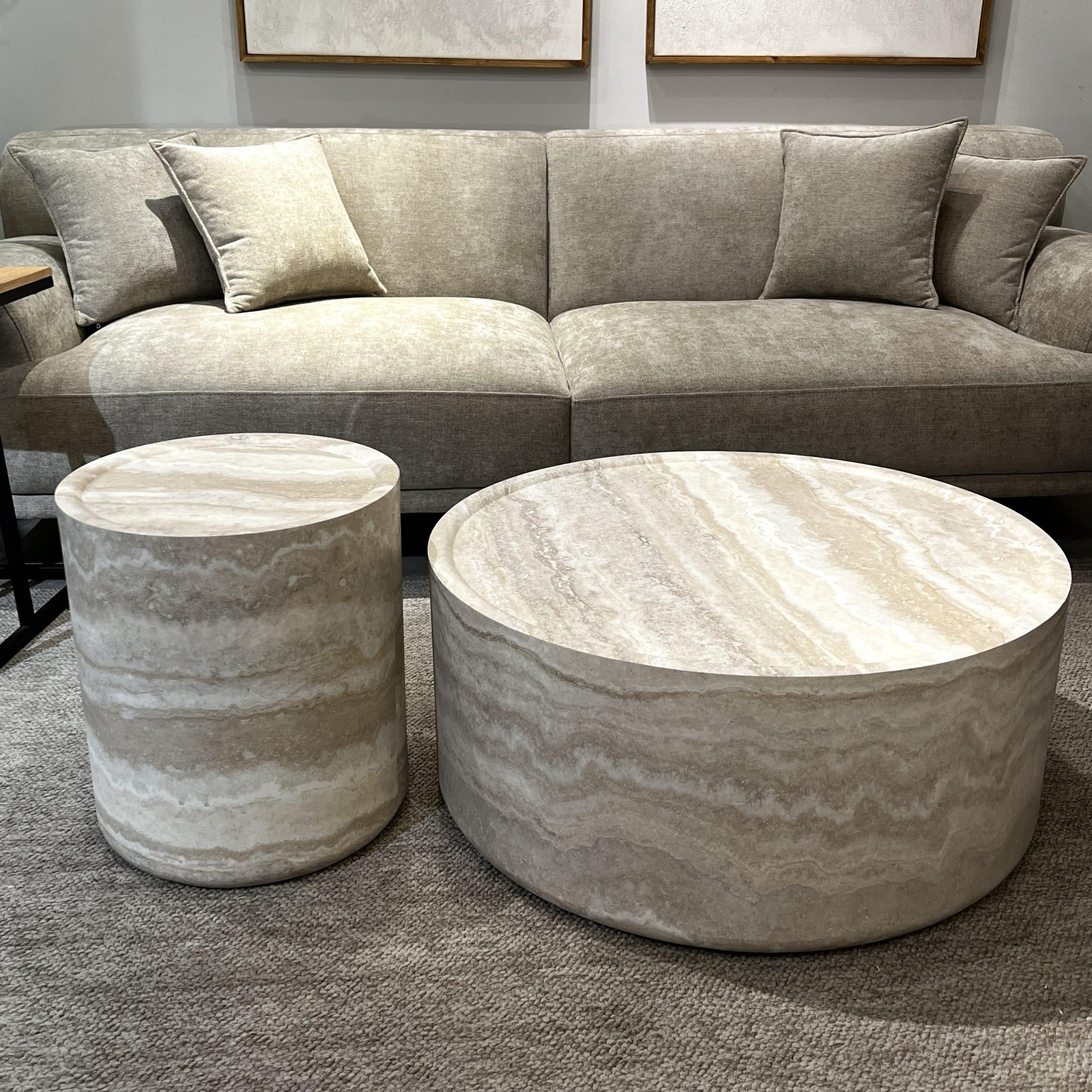 סט שולחנות סלון עגולים מעוצבים טרוורטין דגם סופיטל- הזמנה מוקדמת | מלאי מגיע 25.10.25 סט שולחנות סלון עגולים מעוצבים טרוורטין דגם סופיטל- הזמנה מוקדמת | מלאי מגיע 25.10.25