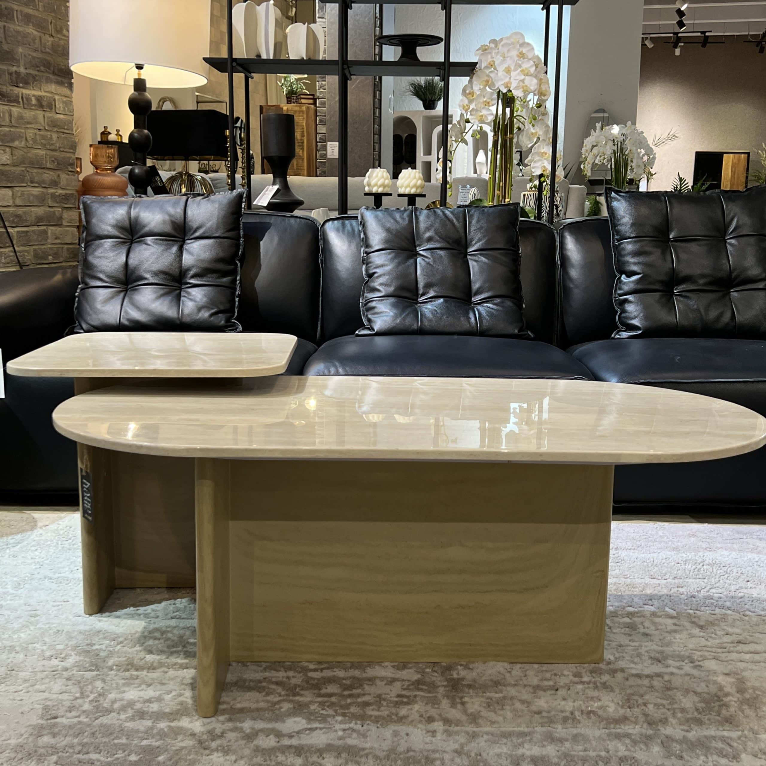 שולחן סלון | שולחן צד טרוורטין רגל פרינט עץ דגם סופיטל שולחן סלון | שולחן צד טרוורטין רגל פרינט עץ דגם סופיטל