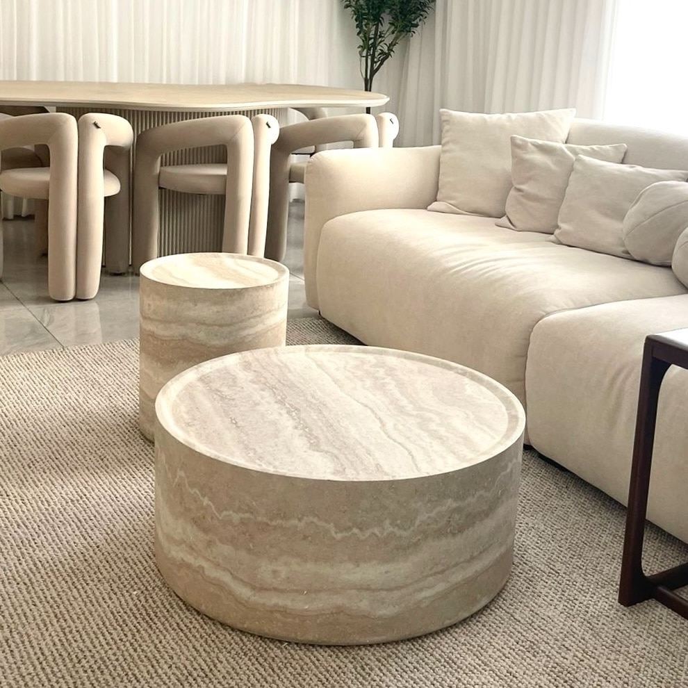 סט שולחנות סלון עגולים מעוצבים טרוורטין דגם סופיטל- הזמנה מוקדמת | מלאי מגיע 25.10.25 סט שולחנות סלון עגולים מעוצבים טרוורטין דגם סופיטל- הזמנה מוקדמת | מלאי מגיע 25.10.25