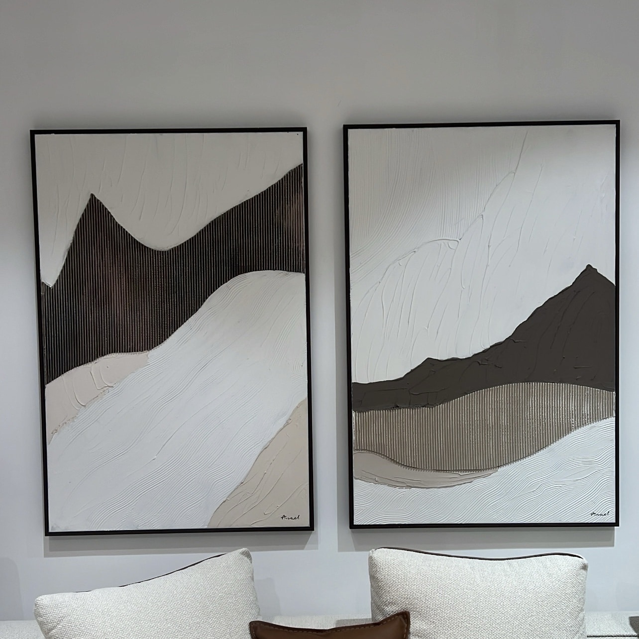 תמונה מעוצבת בעבודת יד בשילוב הדפסה גווני חום דגם אנאל תמונה מעוצבת בעבודת יד בשילוב הדפסה גווני חום דגם אנאל