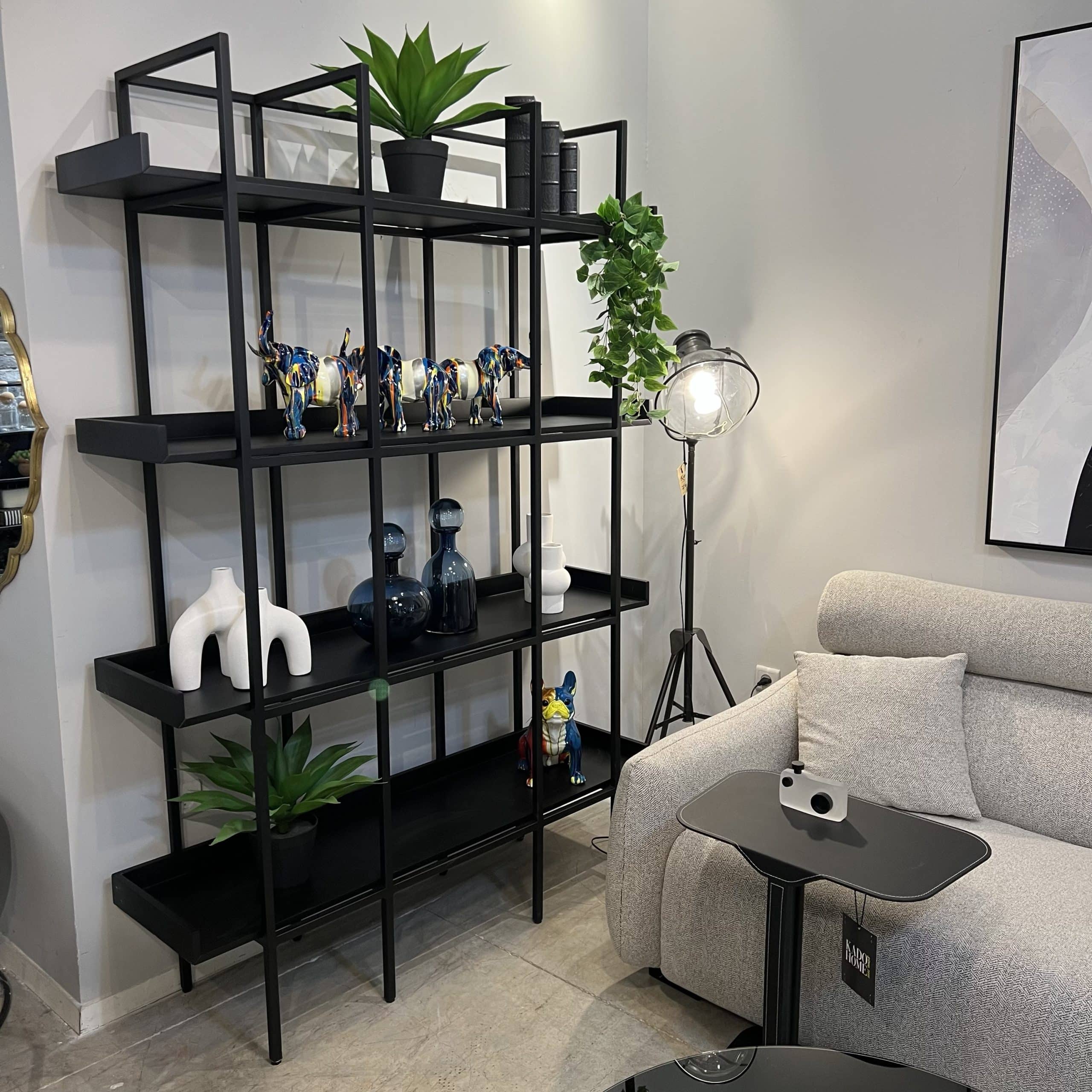 יחידת מדפים פתוחה דגם מרטין שחור אמורפי - בעיצוב אישי יחידת מדפים פתוחה דגם מרטין שחור אמורפי - בעיצוב אישי