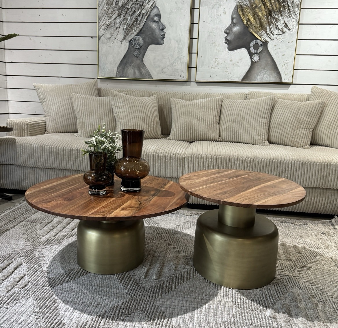 שולחנות סלון מורין בסיס זהב פלטה עץ דגם ראבי שולחנות סלון מורין בסיס זהב פלטה עץ דגם ראבי