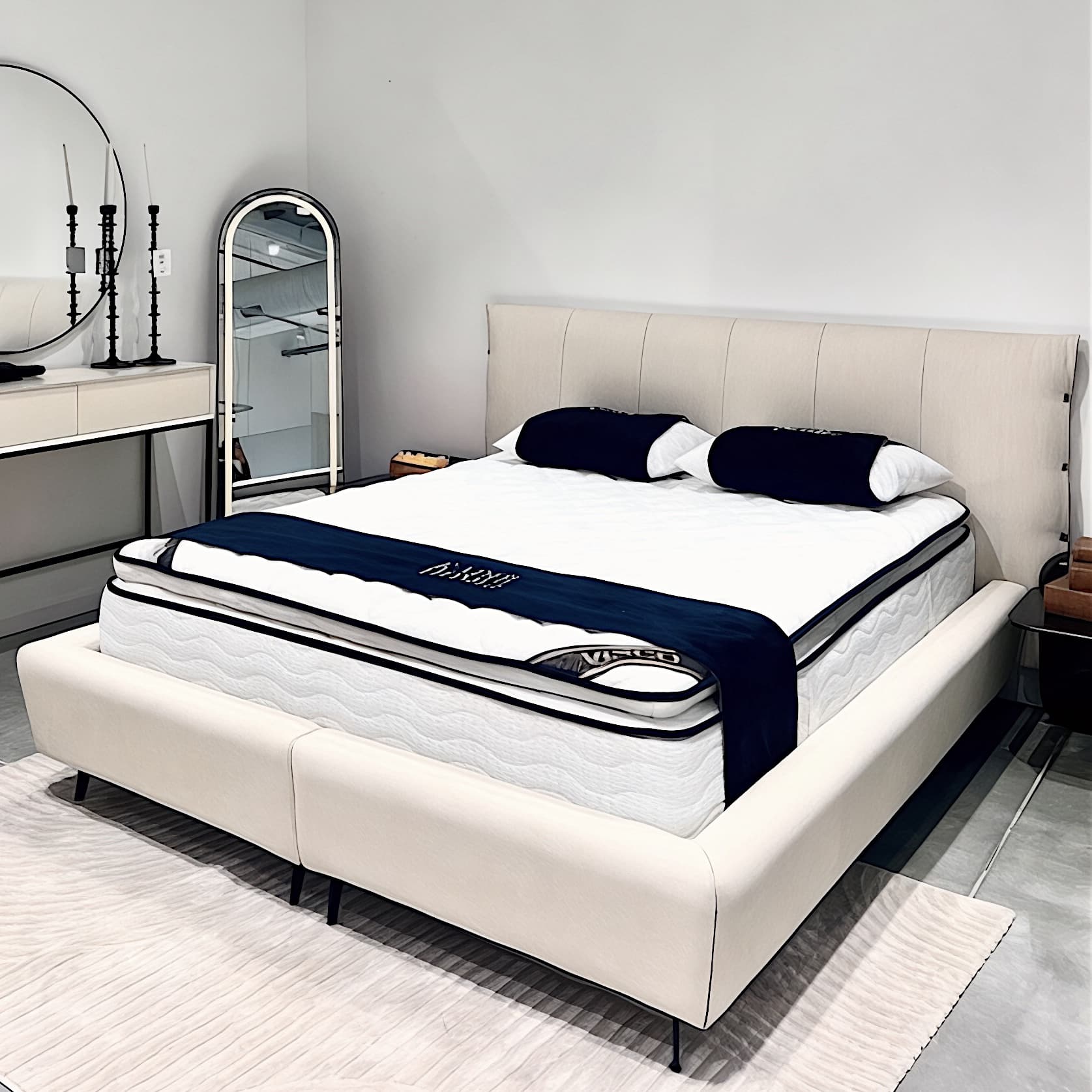 מיטה יוקרתית דגם לונה בעיצוב אישי מיטה יוקרתית דגם לונה בעיצוב אישי