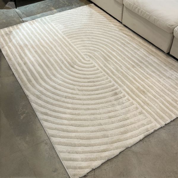 שטיח מעוצב שמנת דגם אורטל