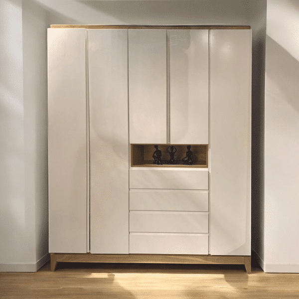 ארון דלתות מיוחד דגם לוצ׳י עם נישה- נגרות בעיצוב אישי