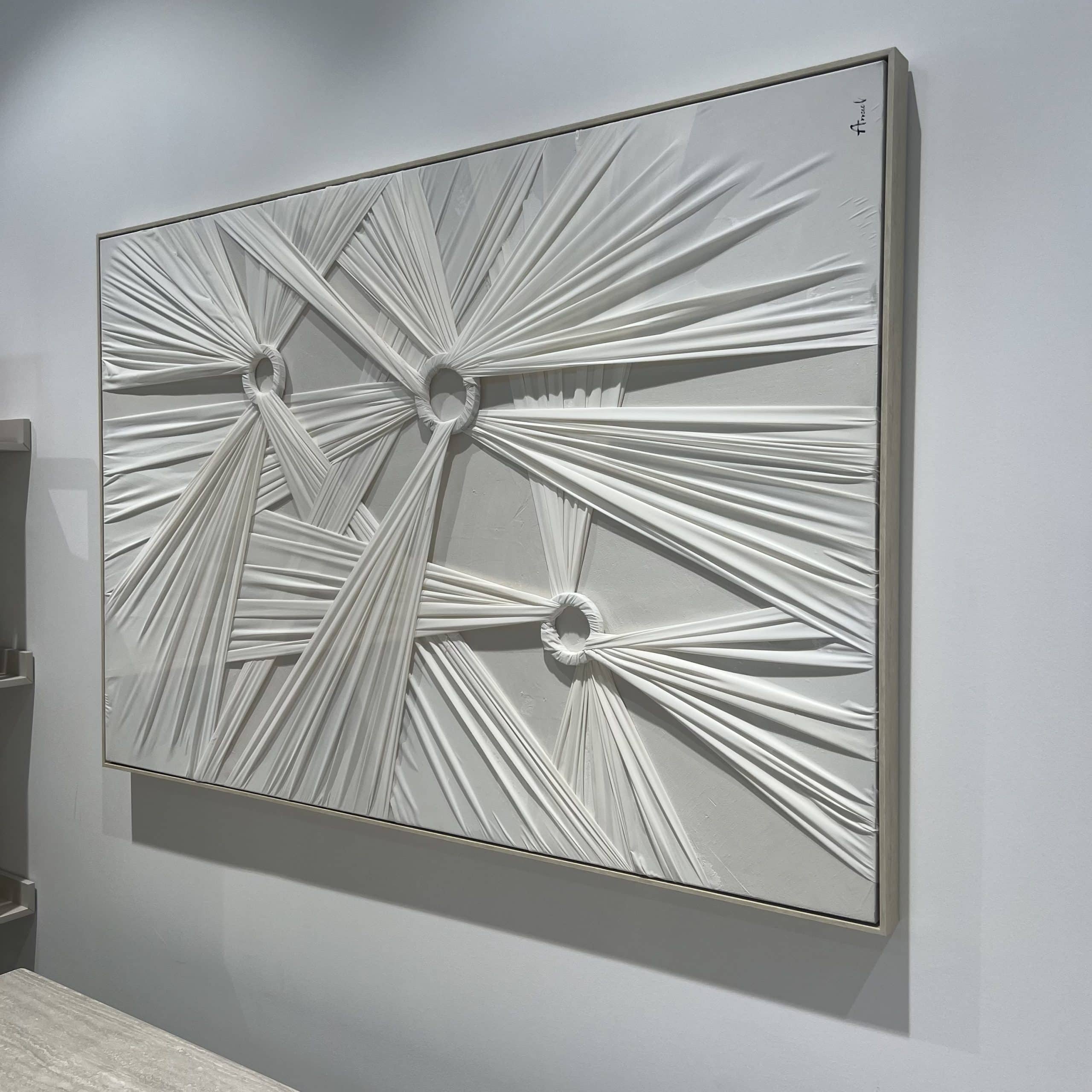 תמונה מעוצבת דגם אנאל בשילוב בד גוון לבן 100/150 תמונה מעוצבת דגם אנאל בשילוב בד גוון לבן 100/150