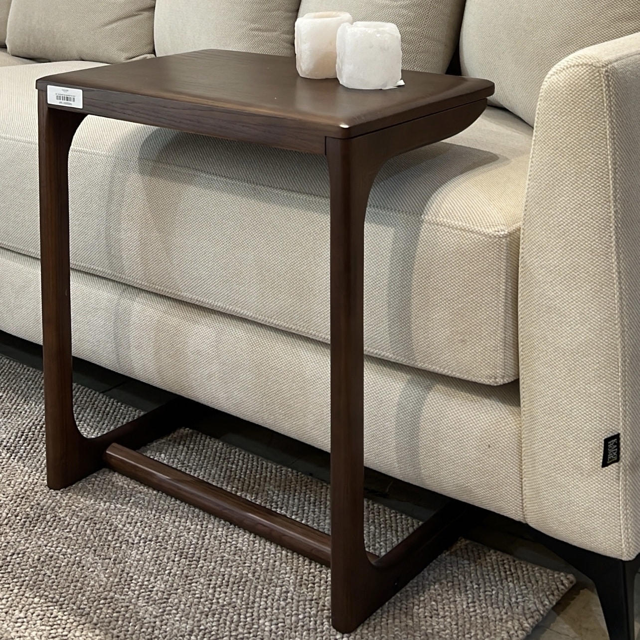 שולחן צד יוקרתי לפטופ עץ אגוז דגם לאו שולחן צד יוקרתי לפטופ עץ אגוז דגם לאו