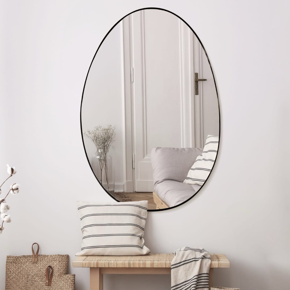 מראה ביצה שחור דגם שחם מראה ביצה שחור דגם שחם