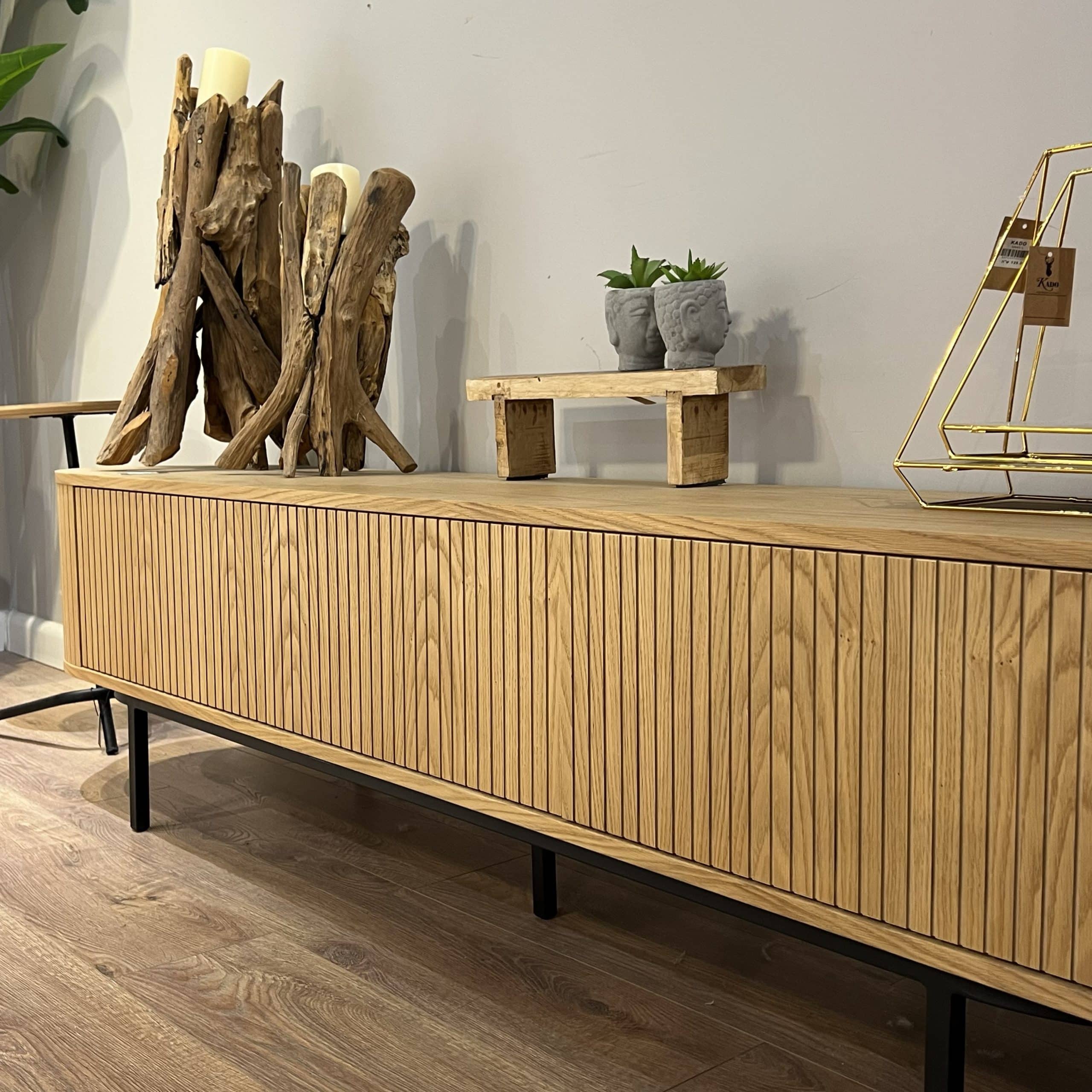 מזנון מעוצב דגם דובאי אלון טבעי - SALE תצוגה!