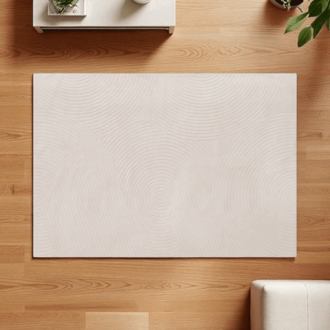 שטיח יוקרתי דגם באלי שמנת 160/230