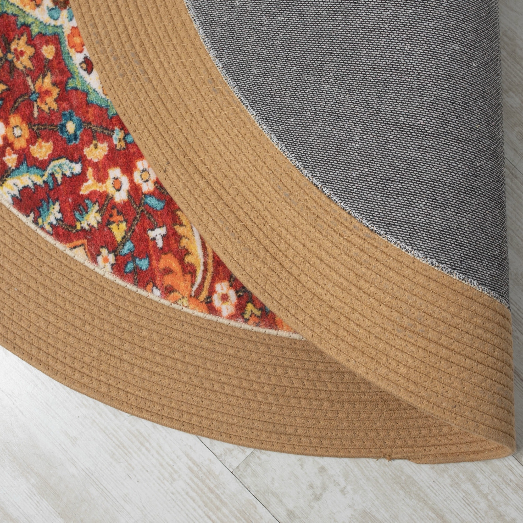 שטיח חבל וינטאג׳ דגם אינדיגו חבל חמרה 120סמ - SALE!