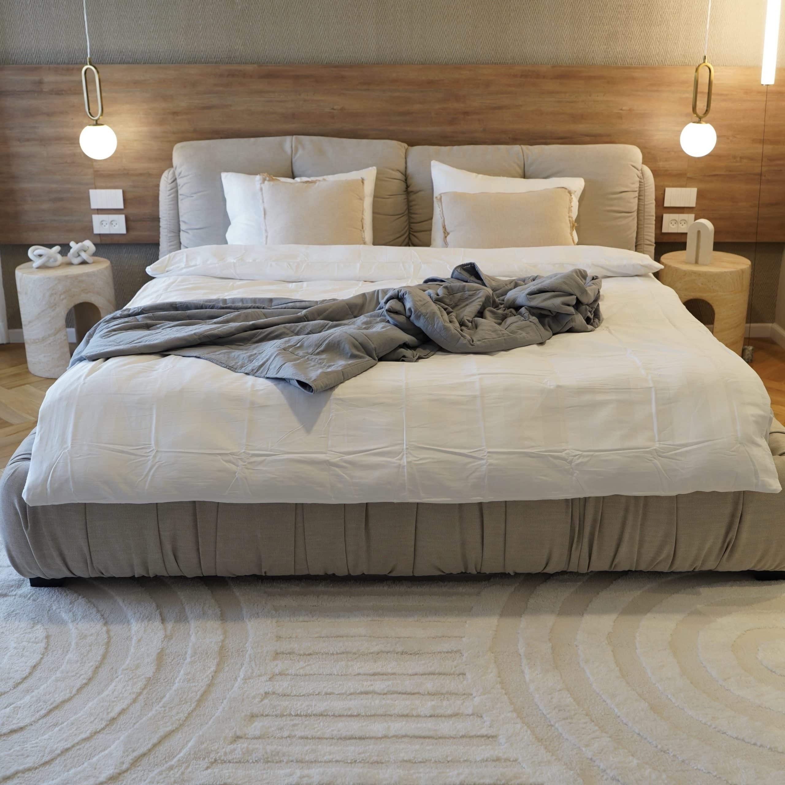 סט מצעים לבן יוקרתיים סאטן כותנה 100% דגם אפרודיטה