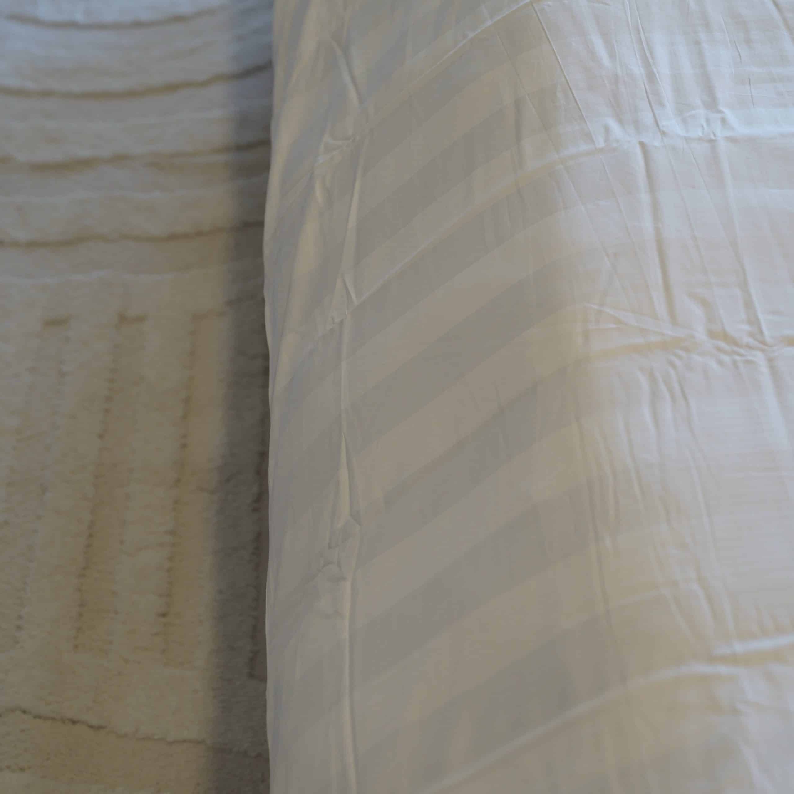 סט מצעים לבן יוקרתיים סאטן כותנה 100% דגם אפרודיטה