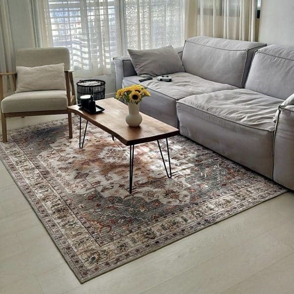 שטיח מנטה בז דגם קאוליפה איזיקלין- SALE!!