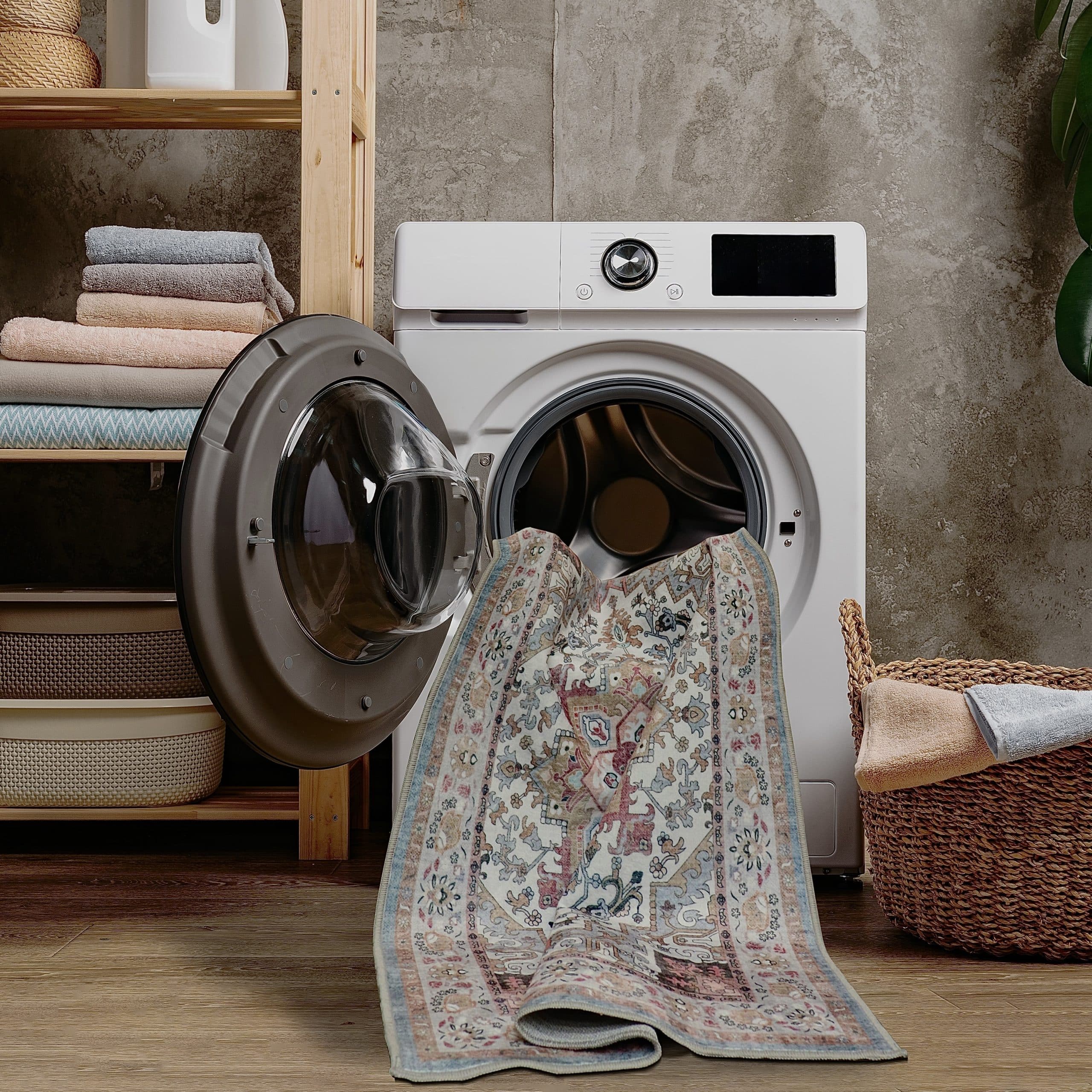 שטיח מנטה בז דגם קאוליפה איזיקלין- SALE!!