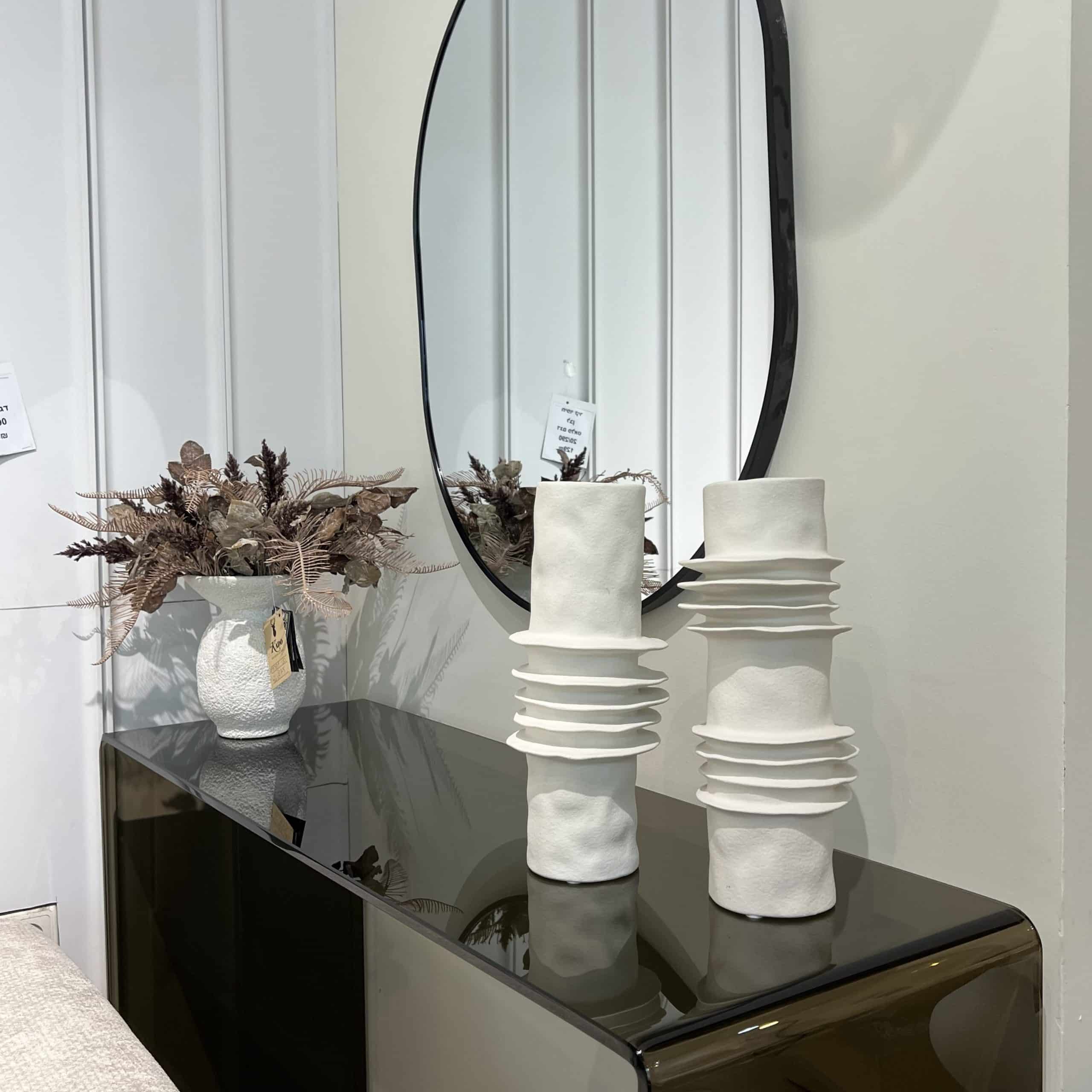 כד קרמיקה גבוה צר עיטור פסים דגם איקו כד קרמיקה גבוה צר עיטור פסים דגם איקו