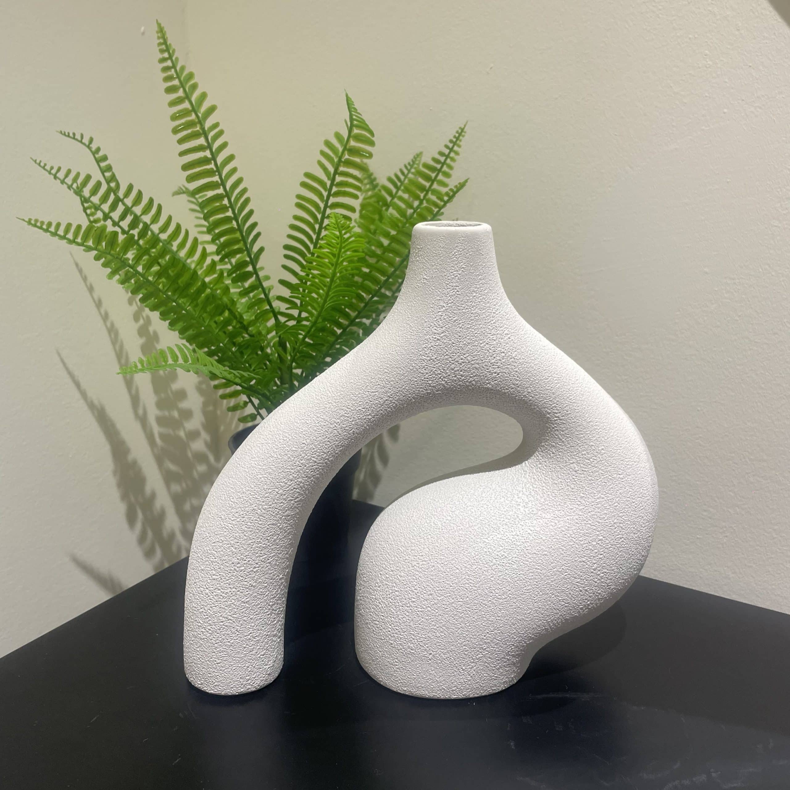 כד קרמיקה צינור 2 רגליים לבן דגם איקו כד קרמיקה צינור 2 רגליים לבן דגם איקו