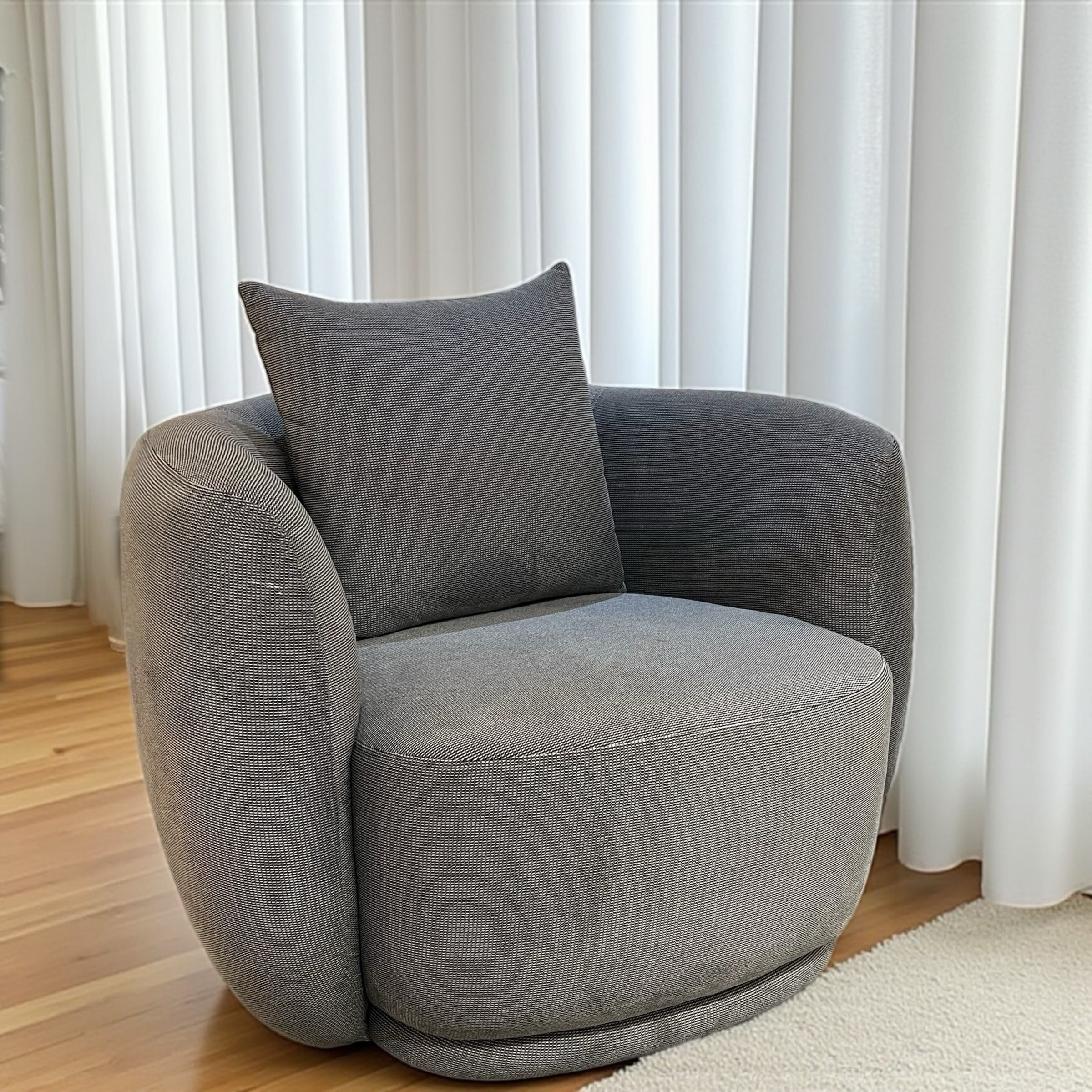 כורסא דגם מיאמי גוון אפור - במבצע מתצוגה! כורסא דגם מיאמי גוון אפור - במבצע מתצוגה!